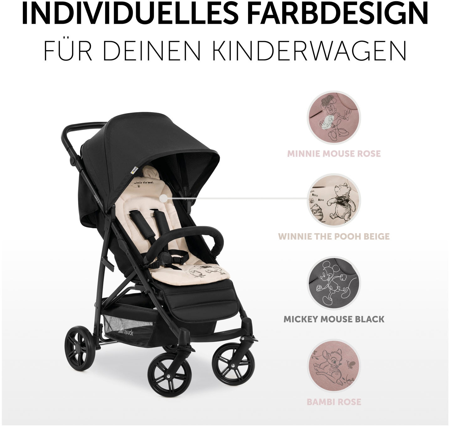 Hauck Kinderwagen-Sitzauflage »Seat Liner, Winnie the Pooh beige«