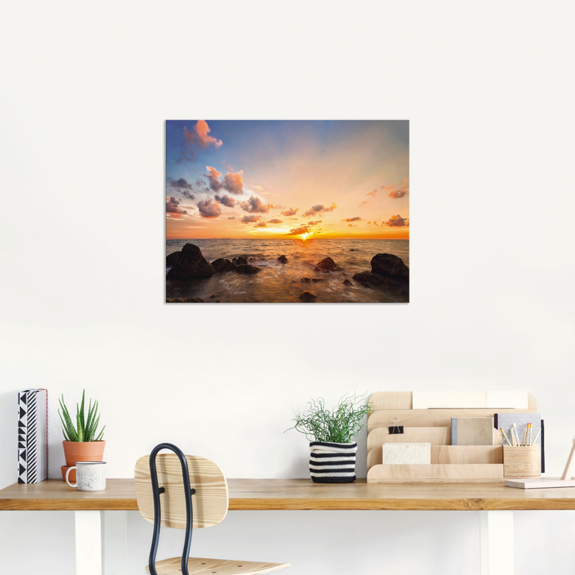 Artland Wandbild »Sonnenuntergang«, Sonnenaufgang & -untergang, (1 St.), als Alubild, Outdoorbild, Leinwandbild, Poster in verschied. Größen