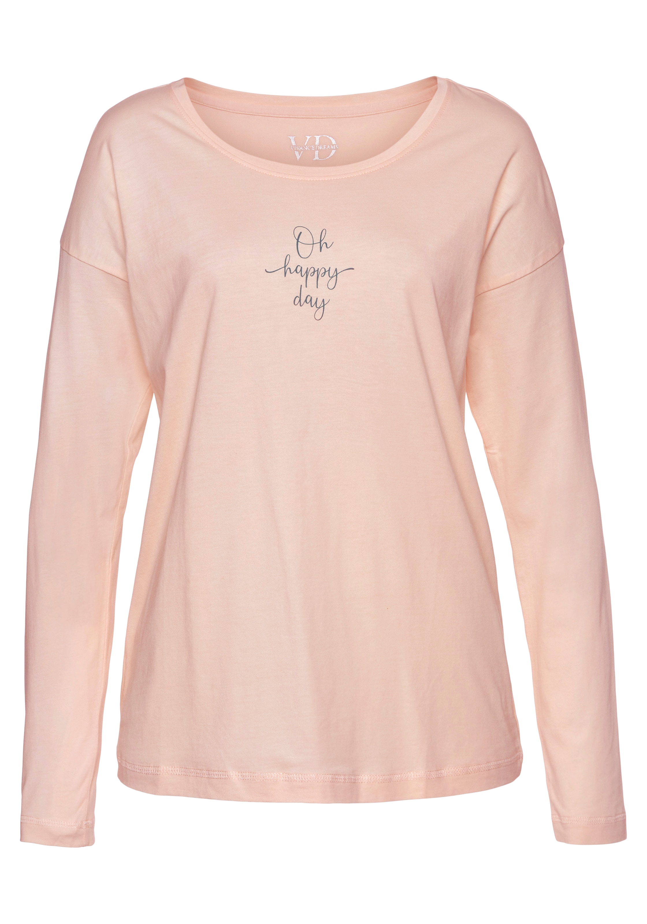 Vivance Dreams Pyjamaoberteil 1-teilig,  mit Sommer-Statementdruck