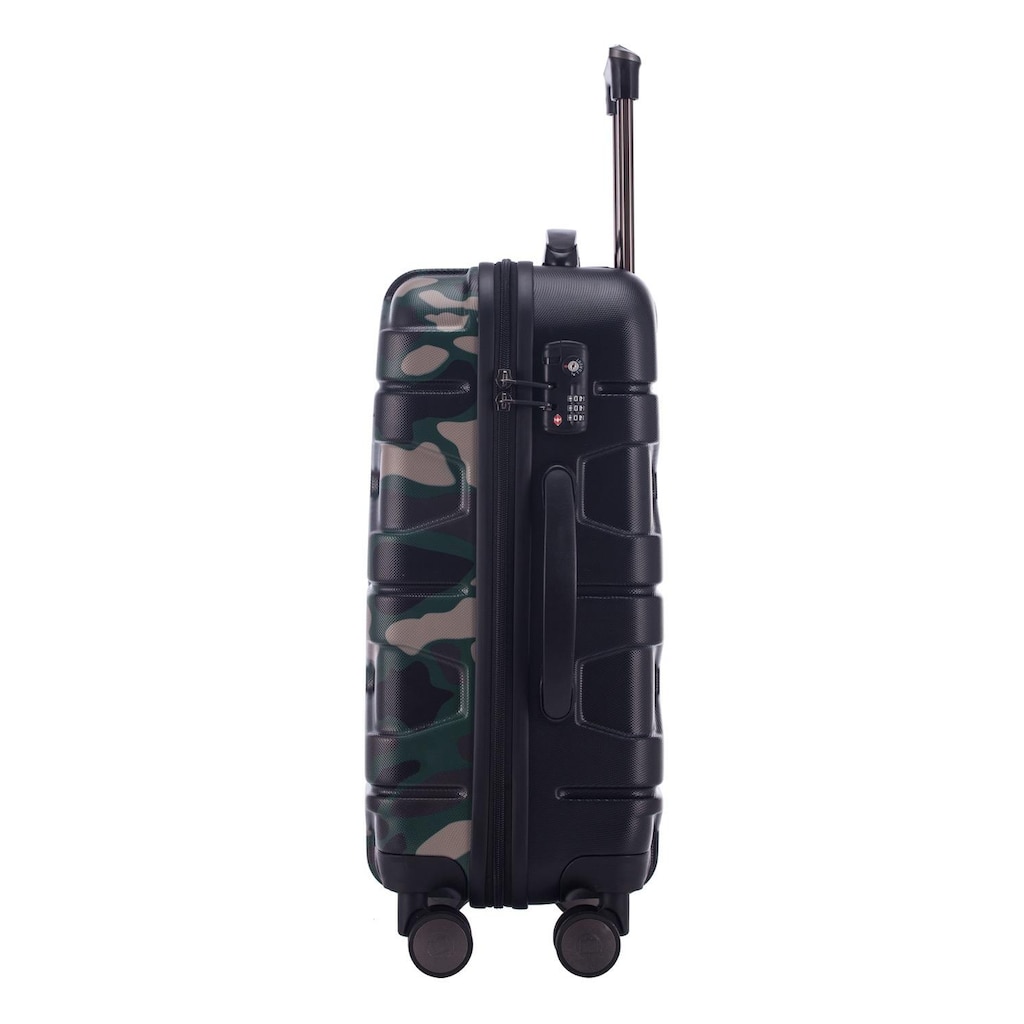 Hauptstadtkoffer Hartschalen-Trolley »X-Kölln, 58 cm, Camouflage«, 4 Rollen, Hartschalen-Koffer Handgepäck-Koffer Reisegepäck TSA Schloss