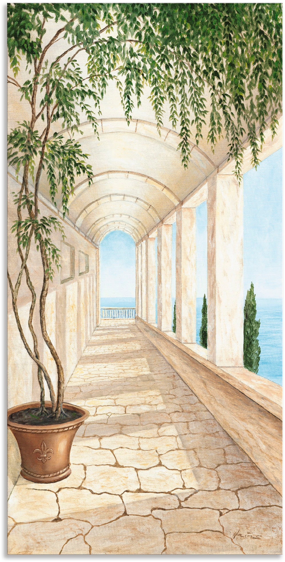 »Capri«, Größen Alubild, St.), oder als Poster in Artland Gebäude, bestellen Wandbild versch. Leinwandbild, bequem Wandaufkleber (1