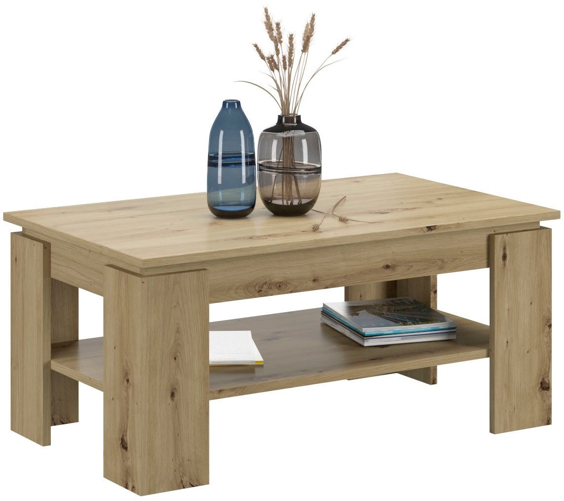 INOSIGN Couchtisch »Kalmar, rechteckig, 100 x 60 cm, 1 Ablageboden«, Sofatisch, Beistelltisch, Kaffetisch, Wohnzimmertisch, coffee table