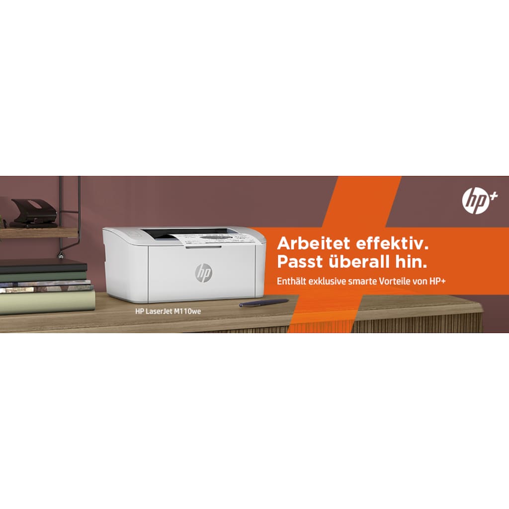 HP Laserdrucker »LaserJetM110we, Schwarzweiß, Wireless«, HP+ Instant Ink kompatibel