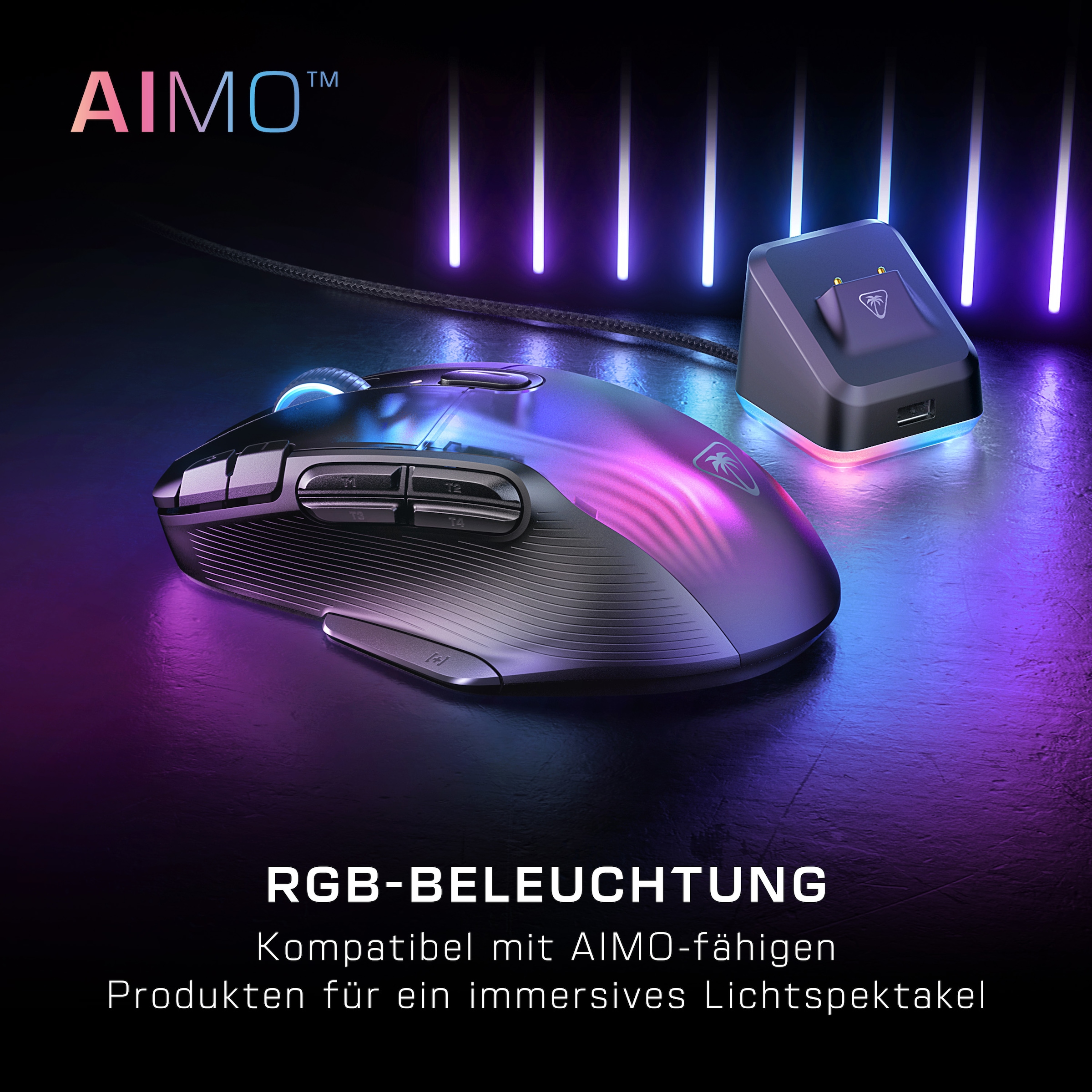 Turtle Beach Gaming-Maus »Kone XP Air«, Bluetooth-Funk-kabelgebunden, DPI-Schalter