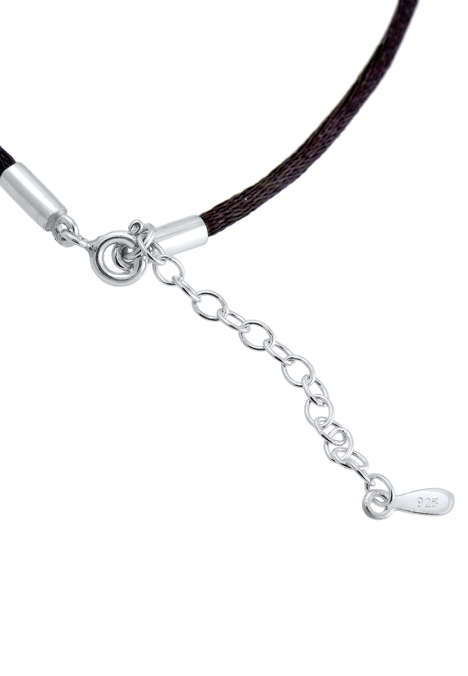 Elli Choker »Halskette Halskette Choker Feder Anhänger 925 Sterling Silber«