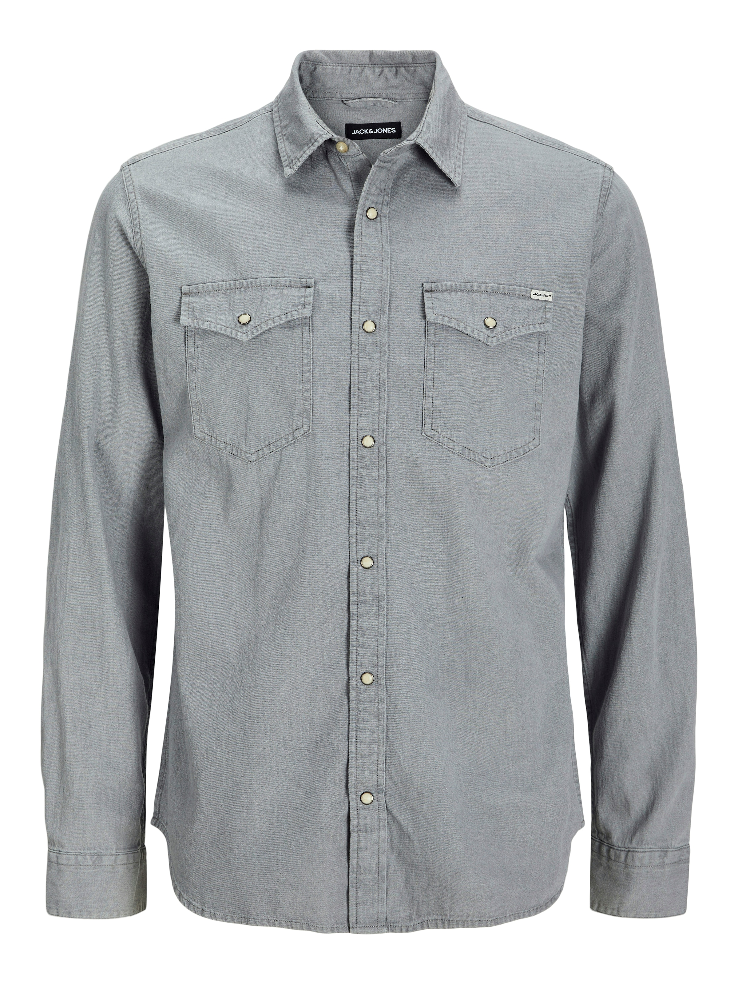 Jack & Jones Jeanshemd »JJESHERIDAN im Workwear-Stil mit robuster Baumwollqualität« mit angesetzter Brusttasche