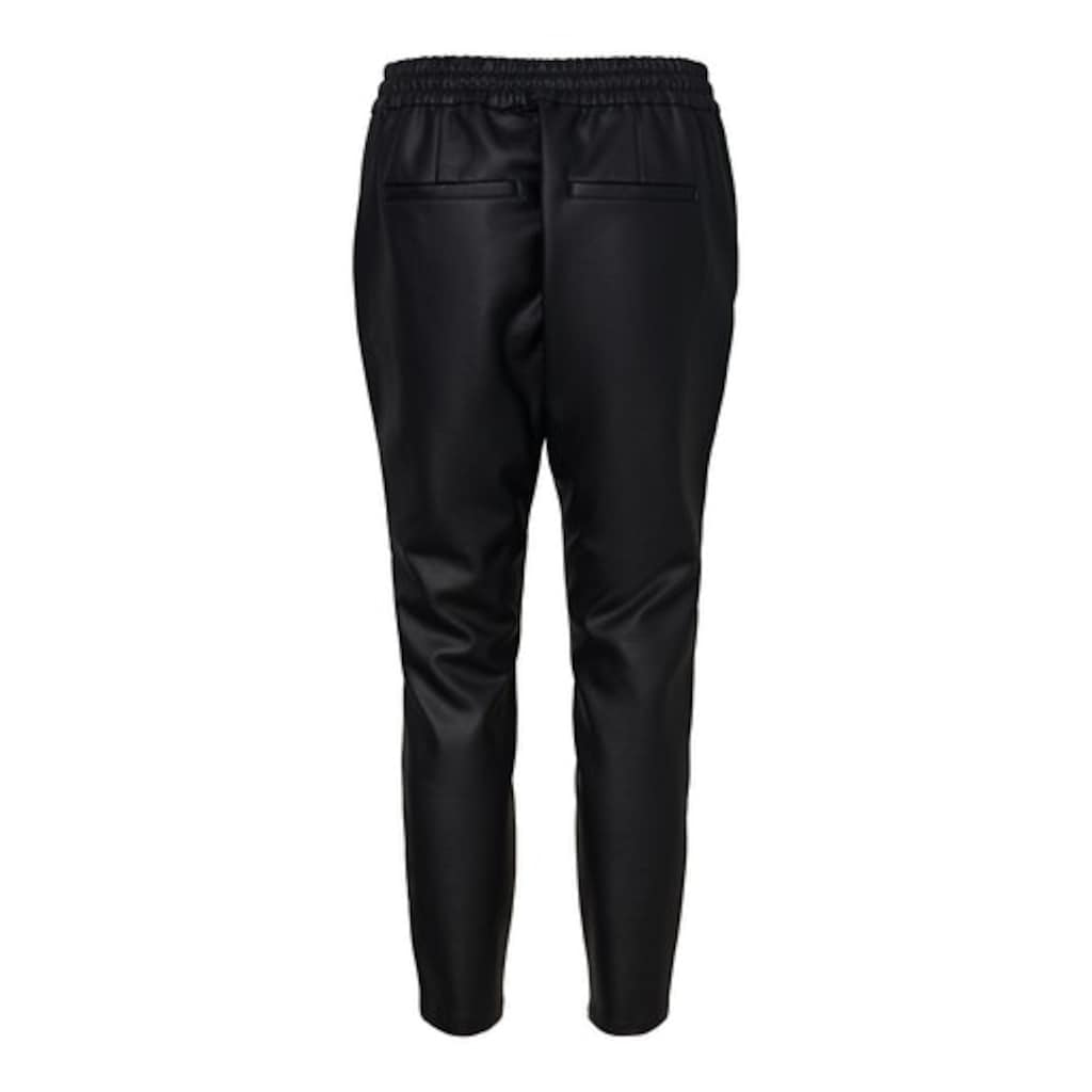 Vero Moda Lederimitathose »VMEVA MR LOOSE STRING COATED PNT«