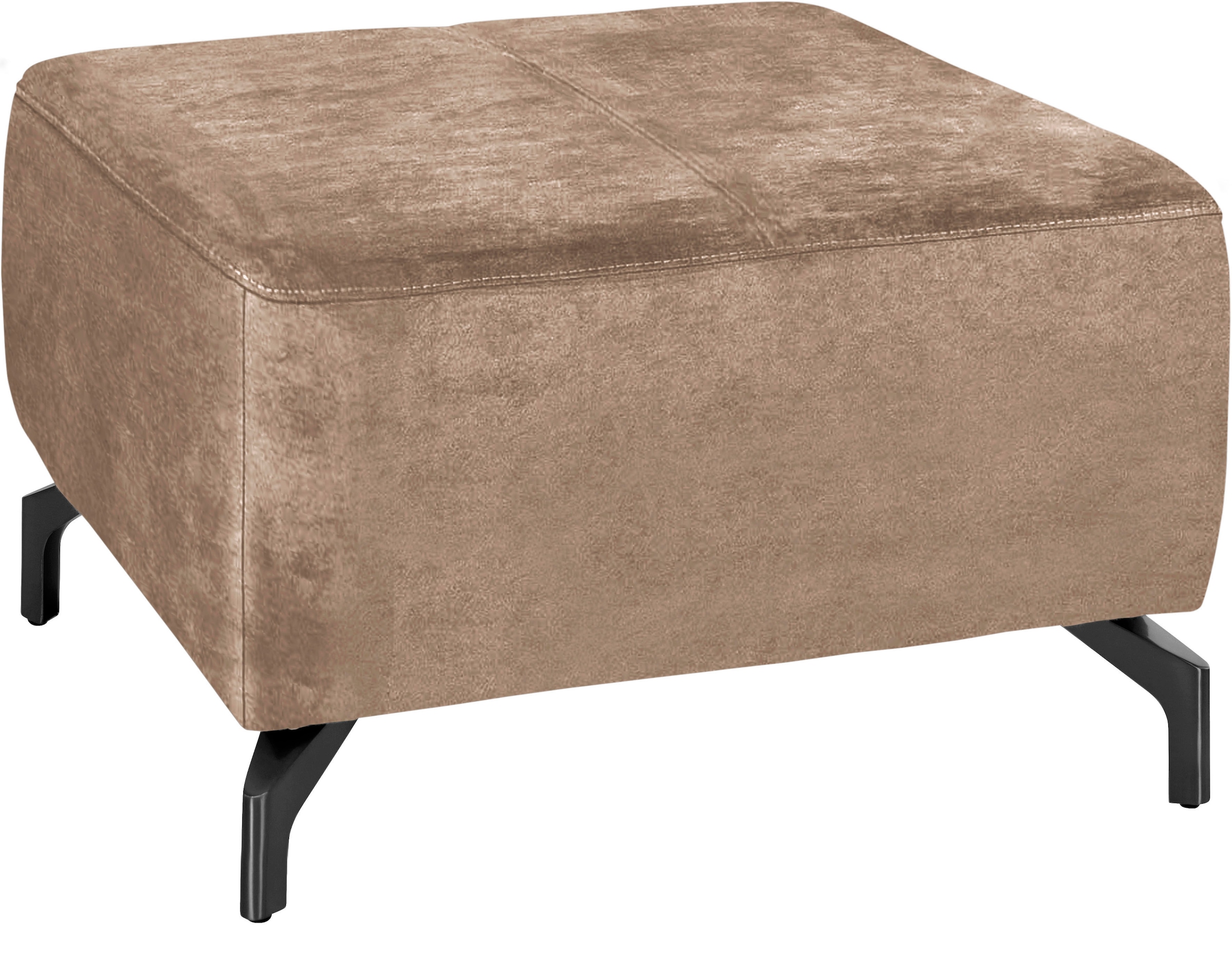 sit&more Hocker »Gizeh«, Fußhöhe 12 cm, wahlweise in 2 unterschiedlichen Fußfarben