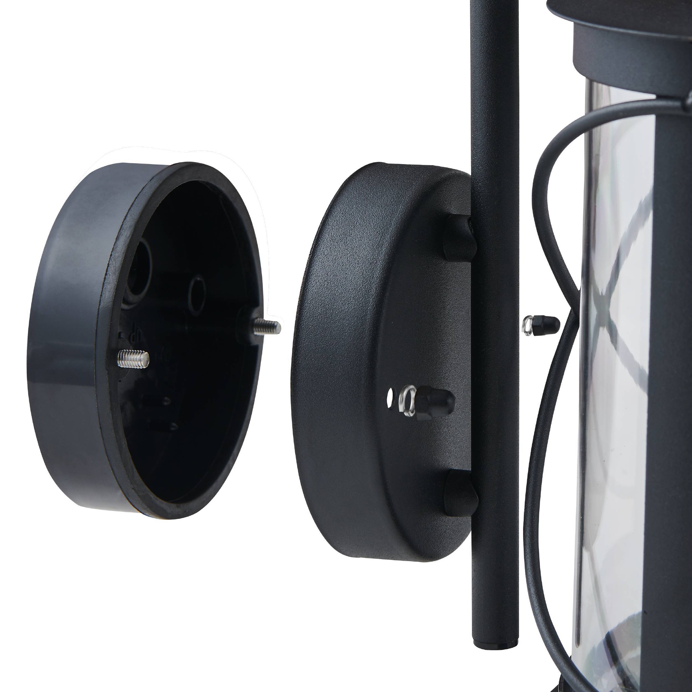 EGLO Wandleuchte »Hilburn Außen-Wandlampe, Außenleuchte, schwarz, E27, IP44, Lampe« E27 1 Stk. Außenleuchte, Wandleuchte aus Stahl und Kunststoff, E27, IP44
