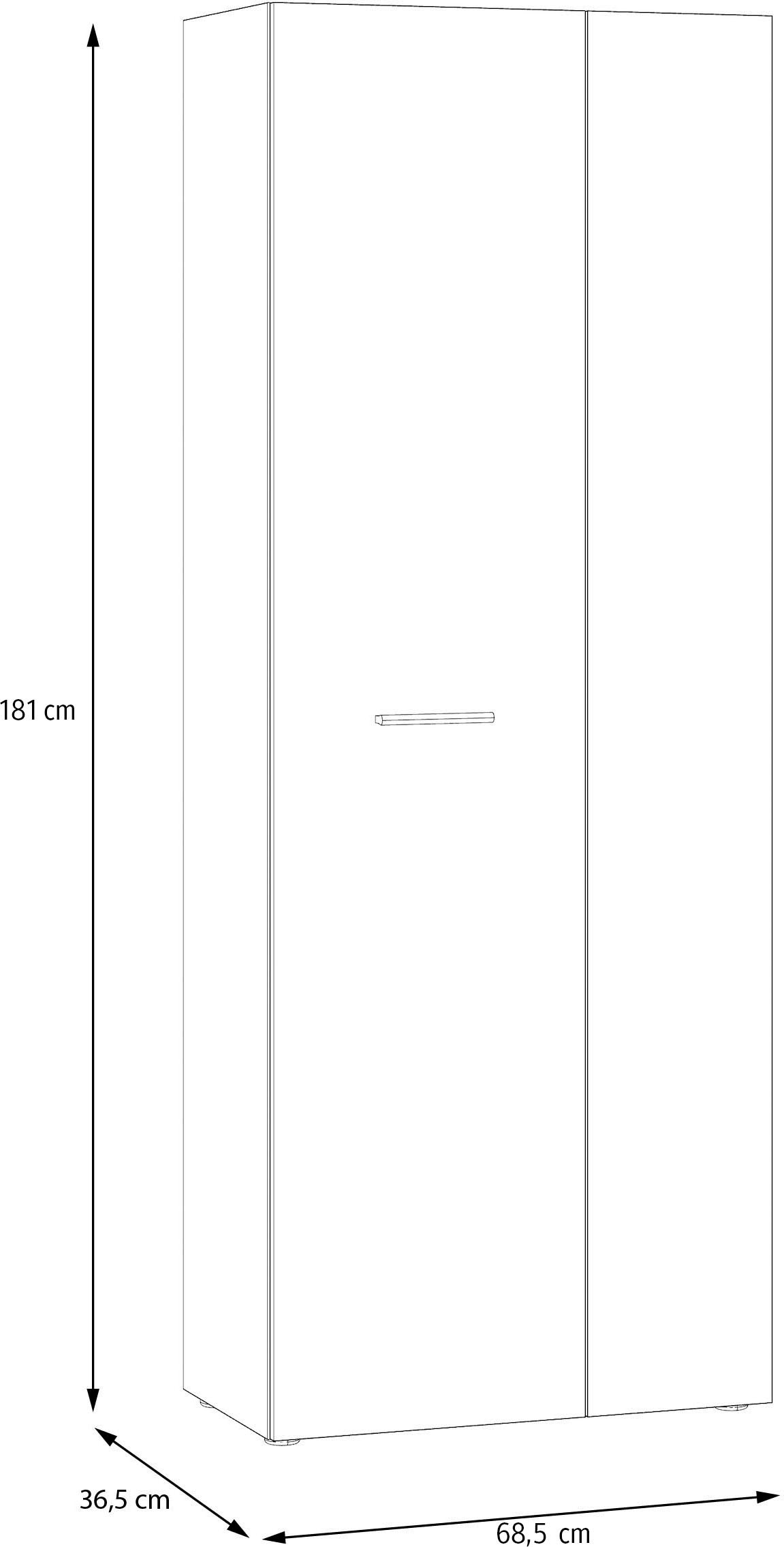 FORTE Mehrzweckschrank »NET306« Mehrzweckschrank, inklusive Einlegböden, verschiedene Dekore
