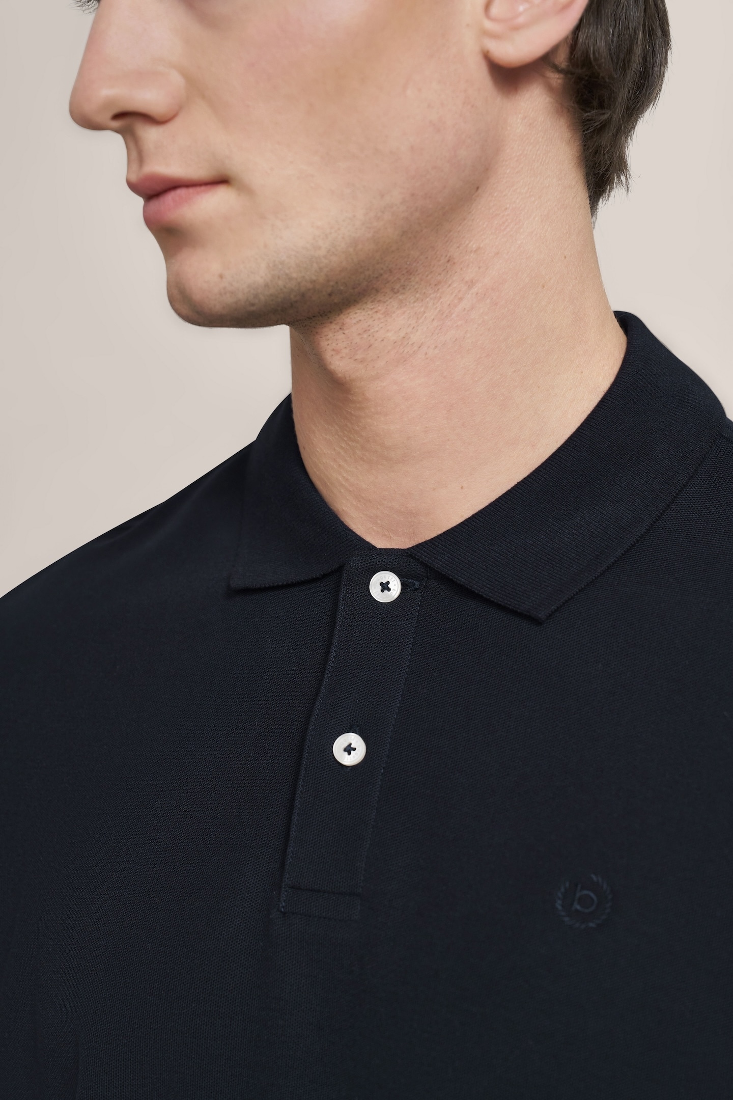 bugatti Poloshirt, mit körpernaher Passform