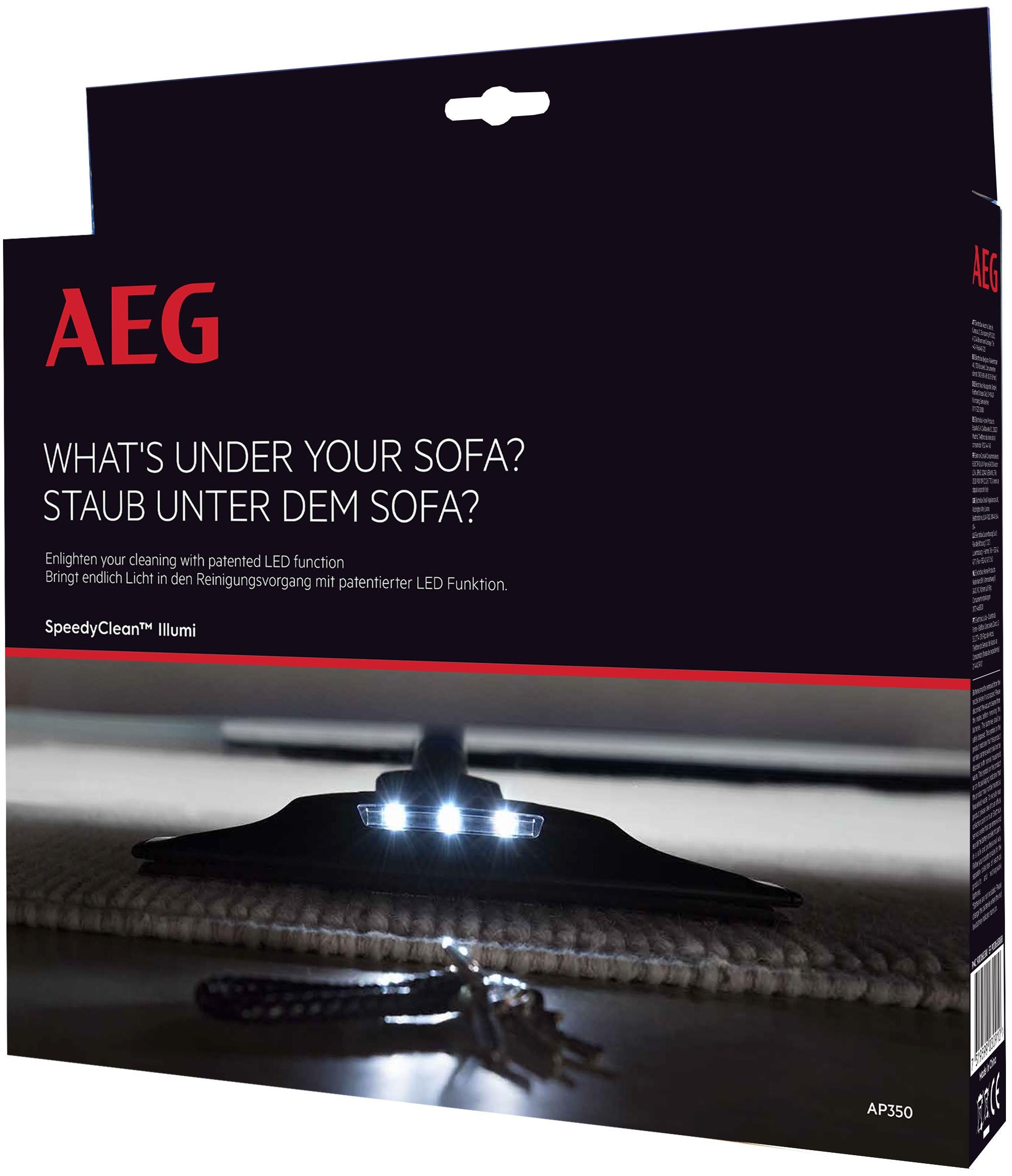 AEG Hartbodendüse »AP350«, (2 tlg.), automatische An- & Abschaltung