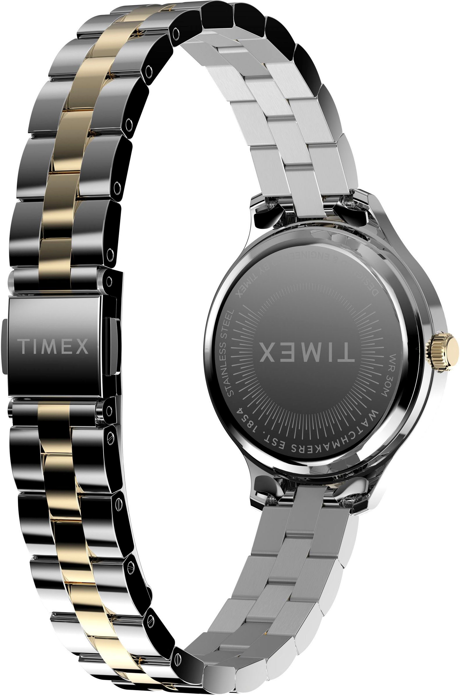 Timex Quarzuhr »PEYTON«, Armbanduhr, Damenuhr,Edelstahlarmband,analog