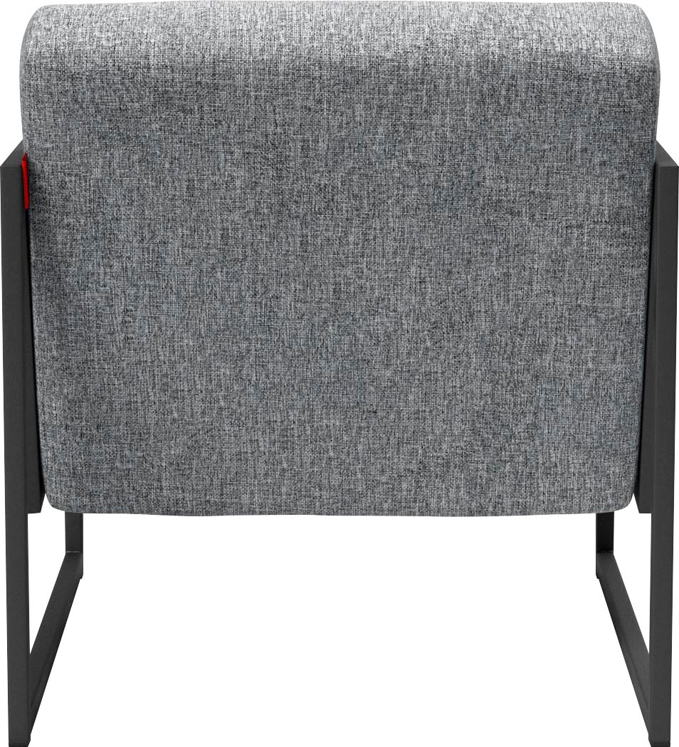 INNOVATION LIVING ™ Cocktailsessel »Vikko Designsessel, bequem, Industriedesign«, moderner Stuhl, Sitz und Rücken aus hochelastischem Schaum