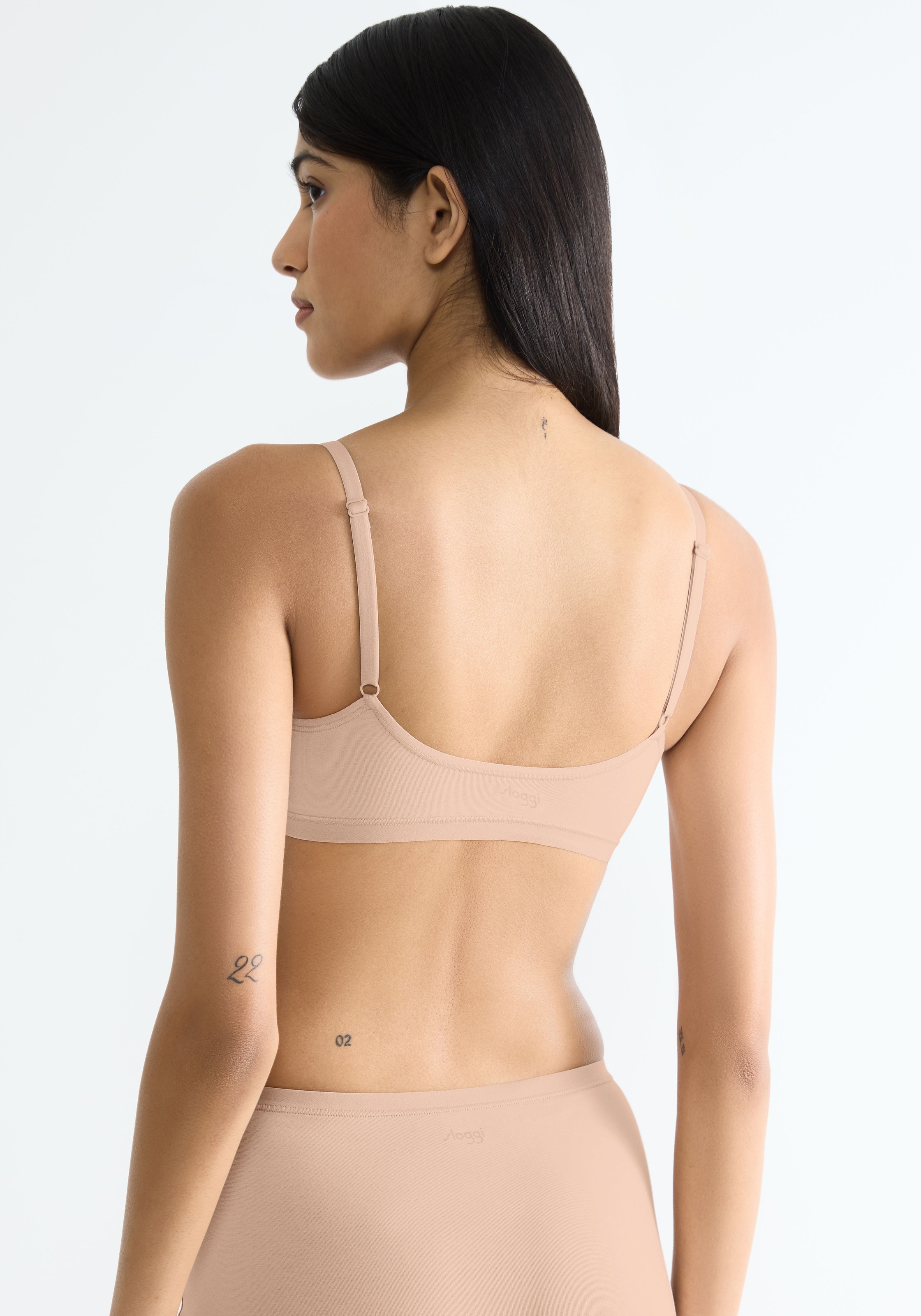 sloggi Bustier »GO Daily Cotton Top«, glanzeffekt Details