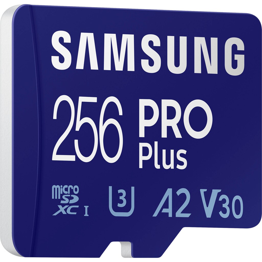 Samsung Speicherkarte »PRO Plus 256GB microSDXC Full HD & 4K UHD inkl. USB-Kartenleser«, (UHS Class 10 160 MB/s Lesegeschwindigkeit)