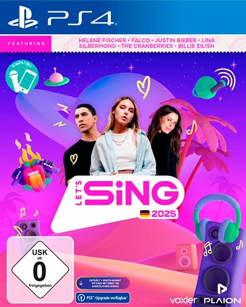 Ravenscourt Spielesoftware "Lets Sing 2025 German Version" PlayStation 4