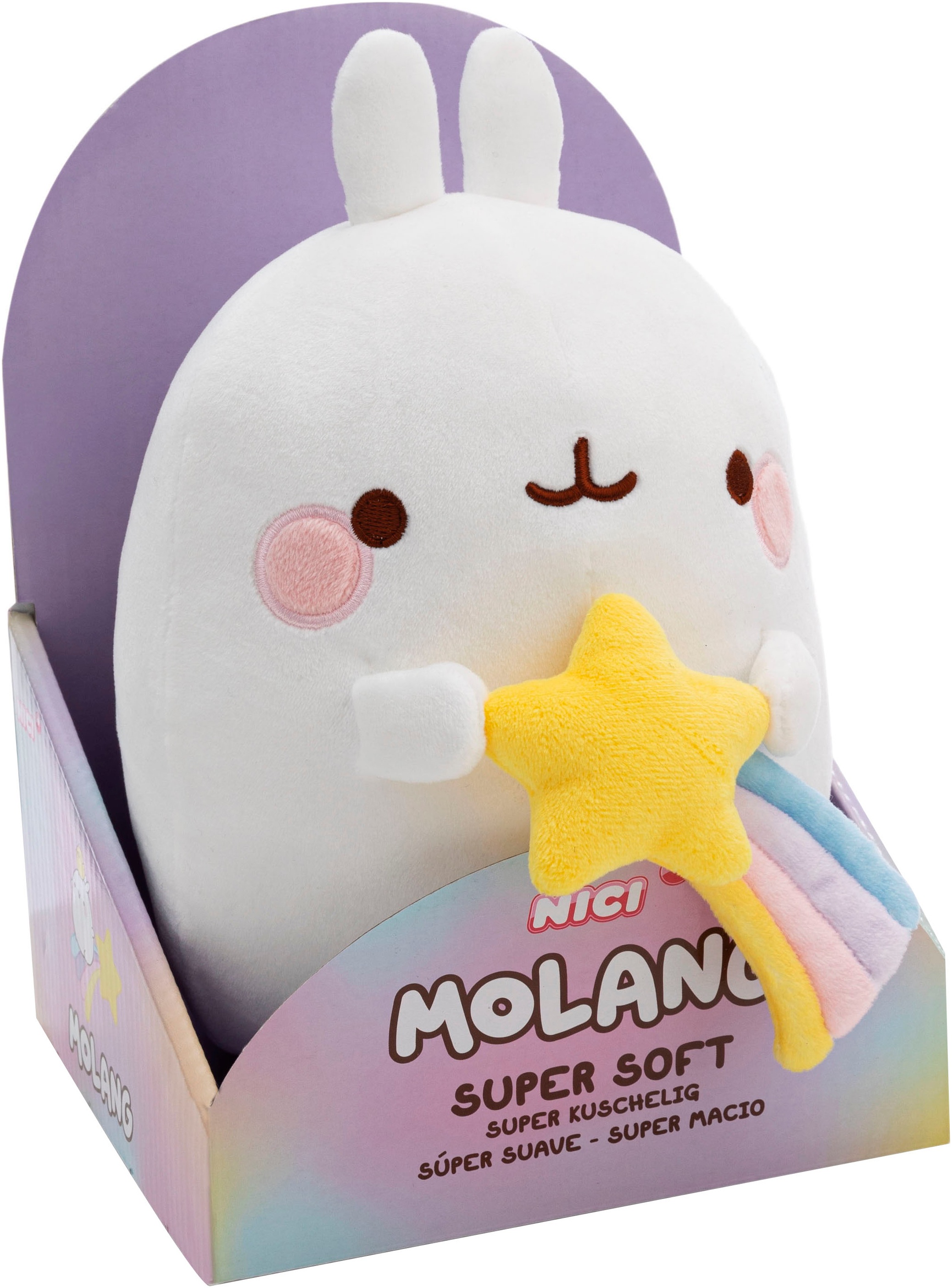 Nici Kuscheltier »Molang, Molang mit Sternschnuppe, 24 cm, in Geschenkverpackung«