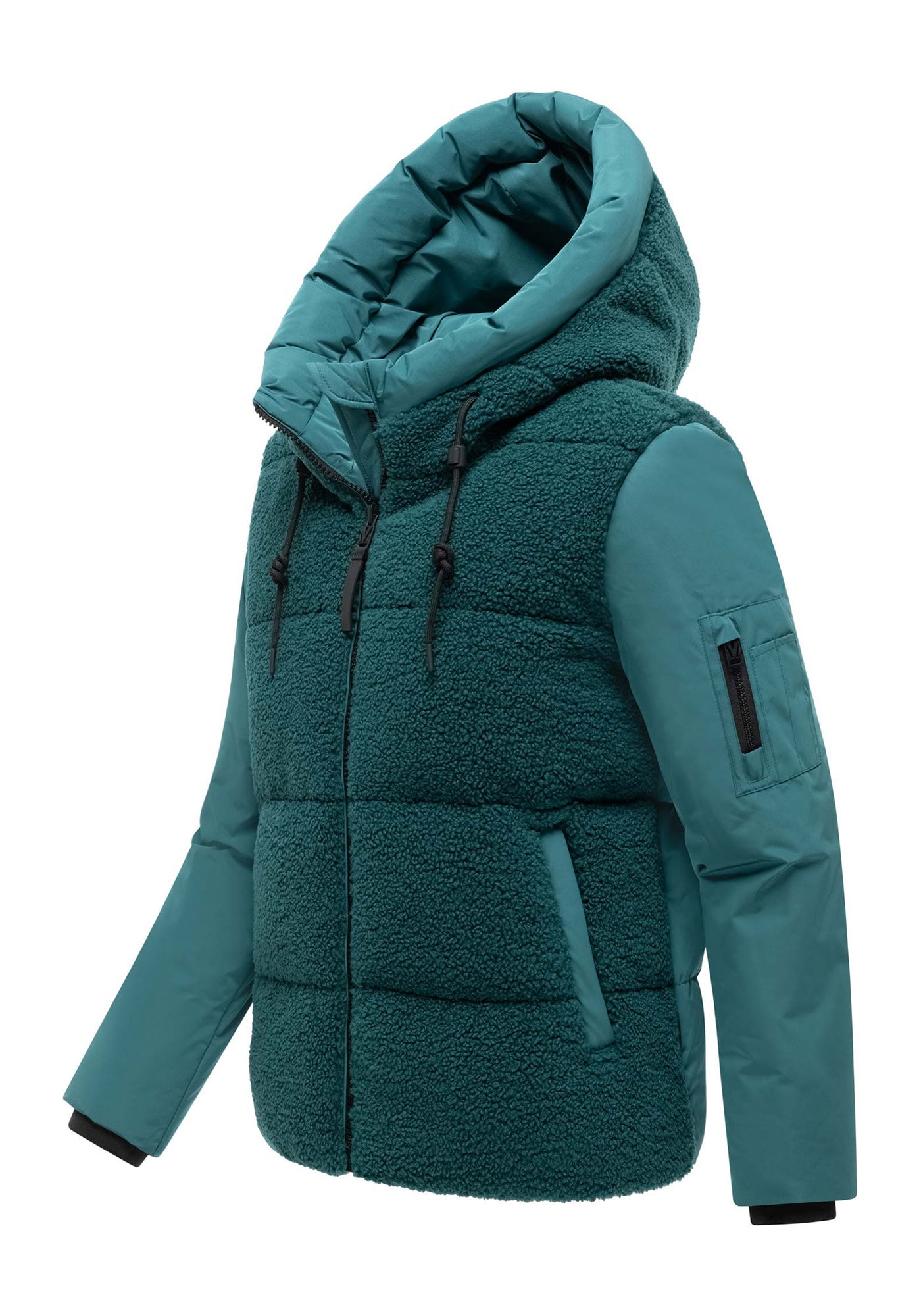 Marikoo Winterjacke »Marikoo Elidee Damen Teddyplüsch Jacke N142«