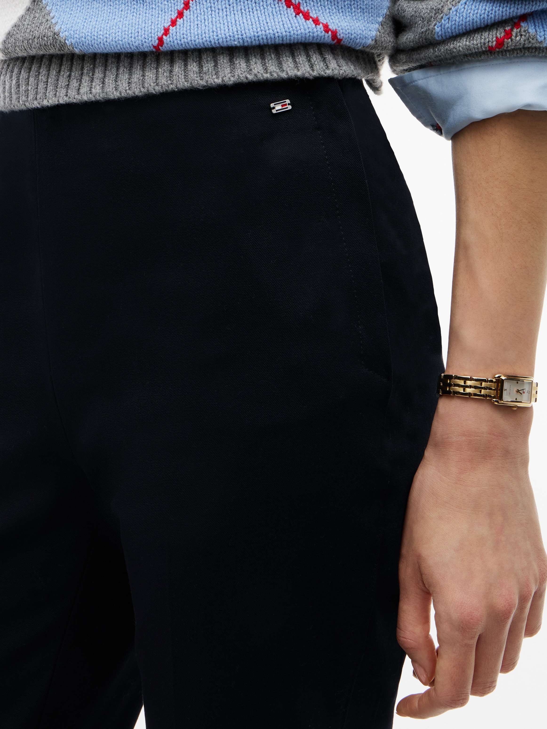 Tommy Hilfiger Anzughose »GABARDINE ZIP SLIM PANT«  Baumwollmischung, slim fit