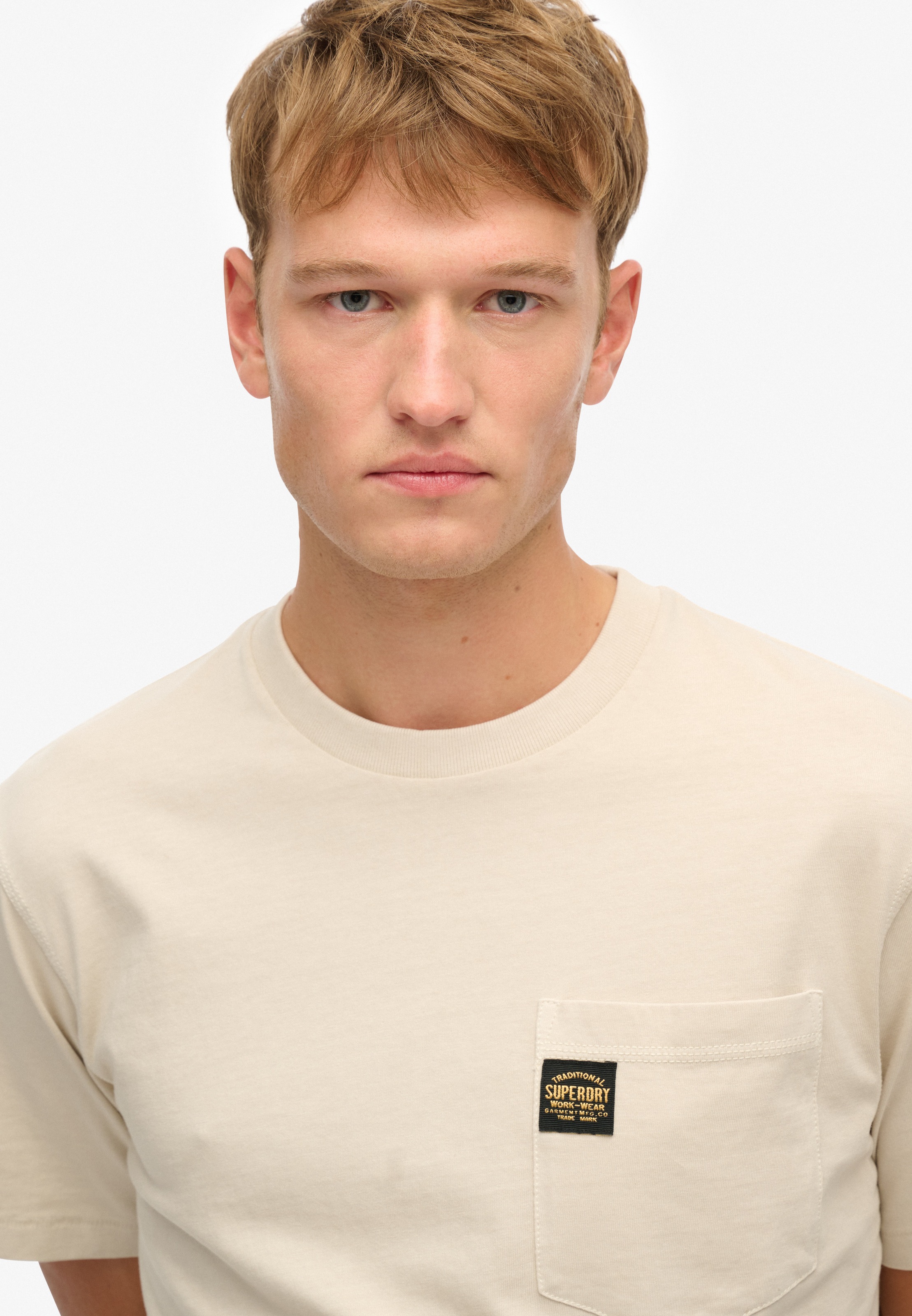 Superdry Rundhalsshirt »CONTRAST STITCH POCKET T-SHIRT«