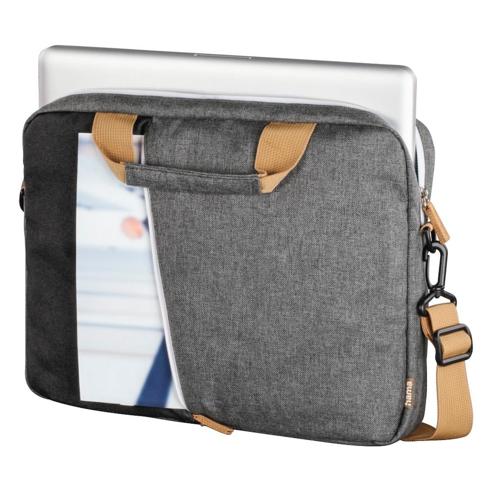 Hama Laptoptasche »Laptop Tasche "Florenz", bis 40 cm (15,6"), Schwarz, Grau«