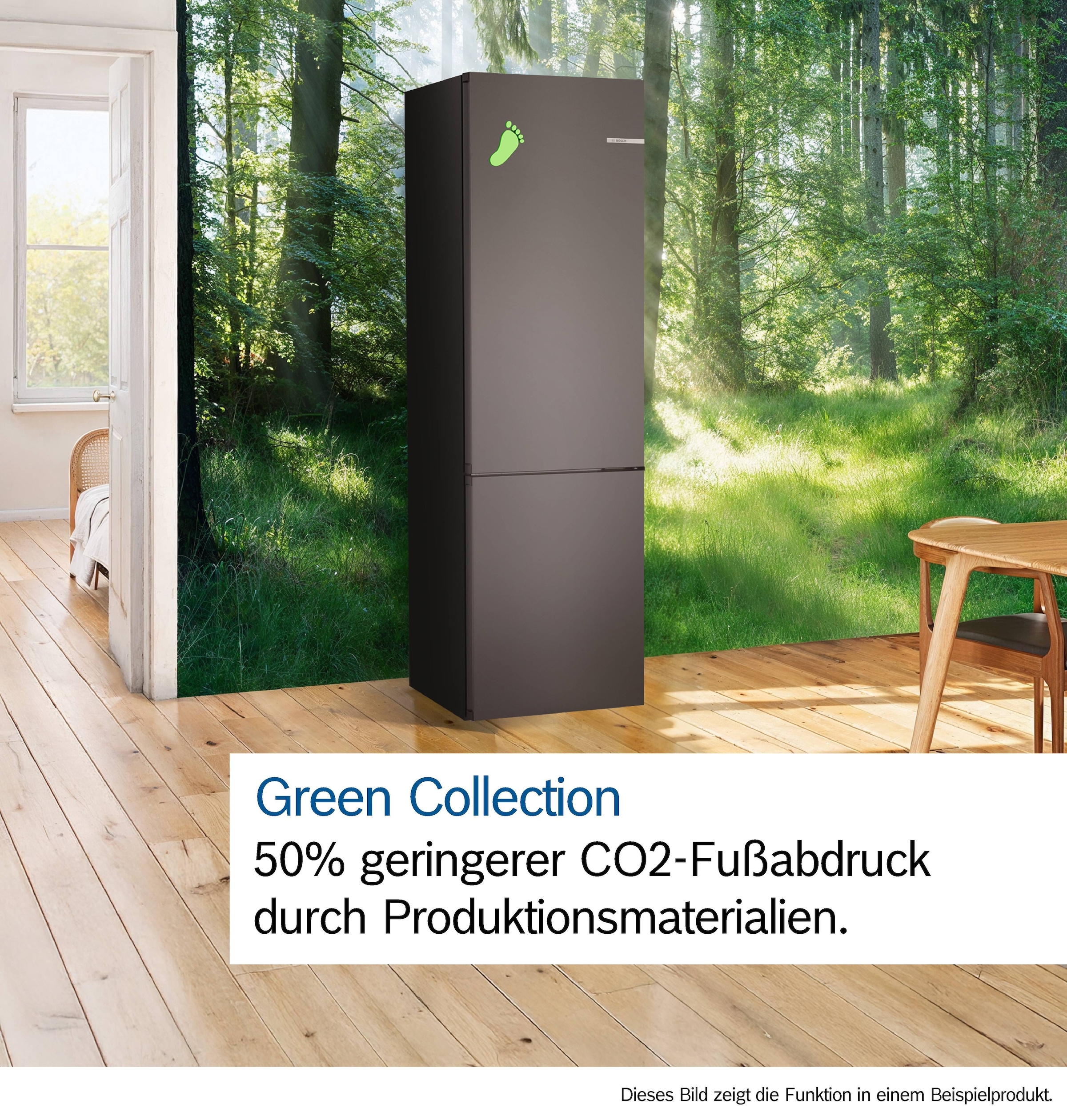 BOSCH Kühl-/Gefrierkombination Serie 4 »KGN39OCAF«, Green Collection: produziert mit CO₂ reduzierten Materialien