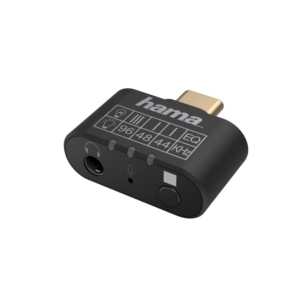 Hama Audio-Adapter »Audio Adapter, USB-C Stecker, 3,5 mm Klinkenbuchse«