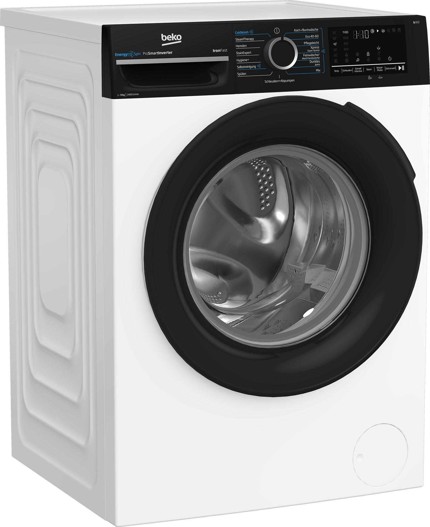 BEKO Waschmaschine »BM3WFU4941W«, 9 kg, 1400 U/min, Waschen mit EnergySpin: Bis zu 35 % Energie sparen – nicht nur in Eco