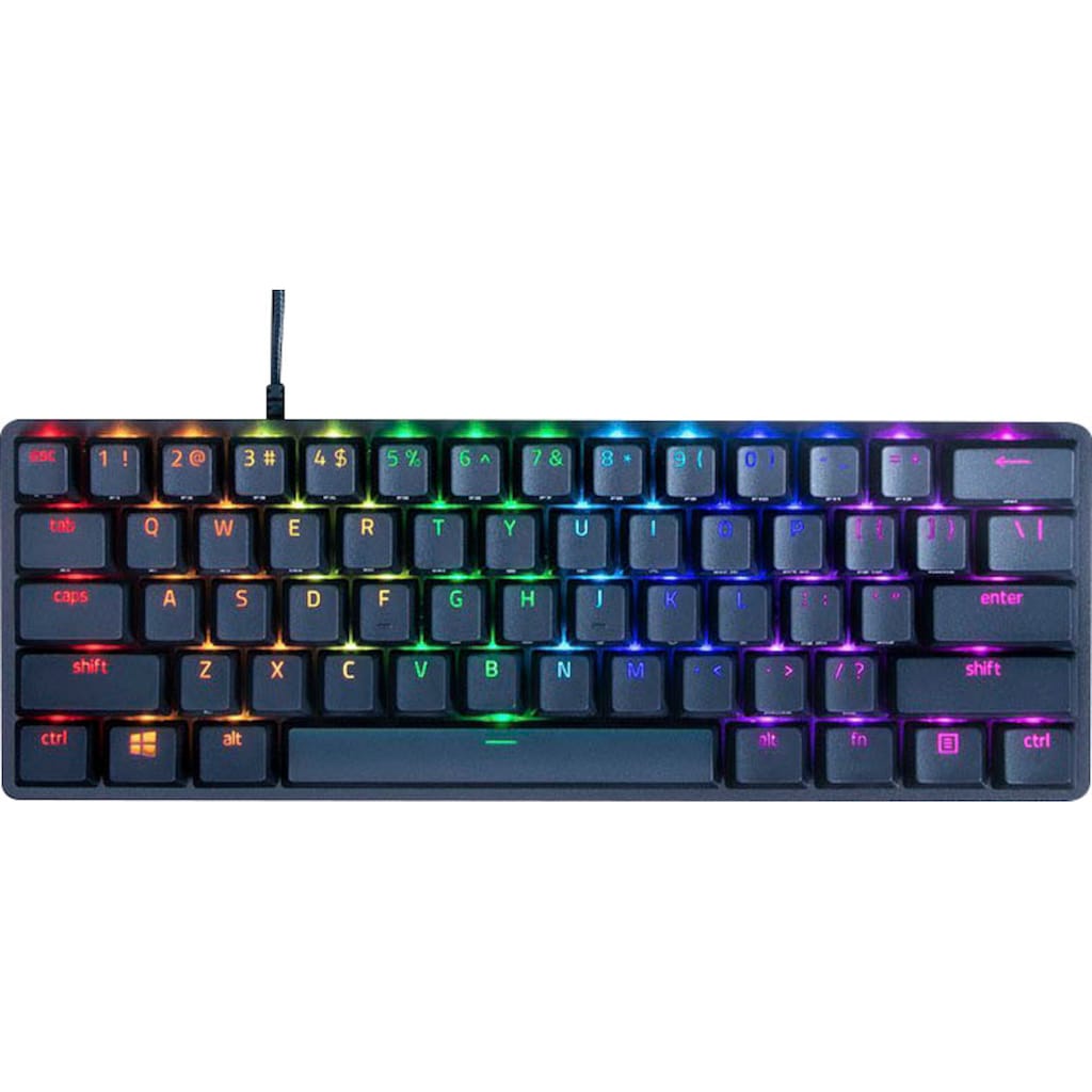 RAZER Gaming-Tastatur »Huntsman Mini - Klickend optischer Switch (Rot) - DE - Schwarz«, (Funktionstasten)