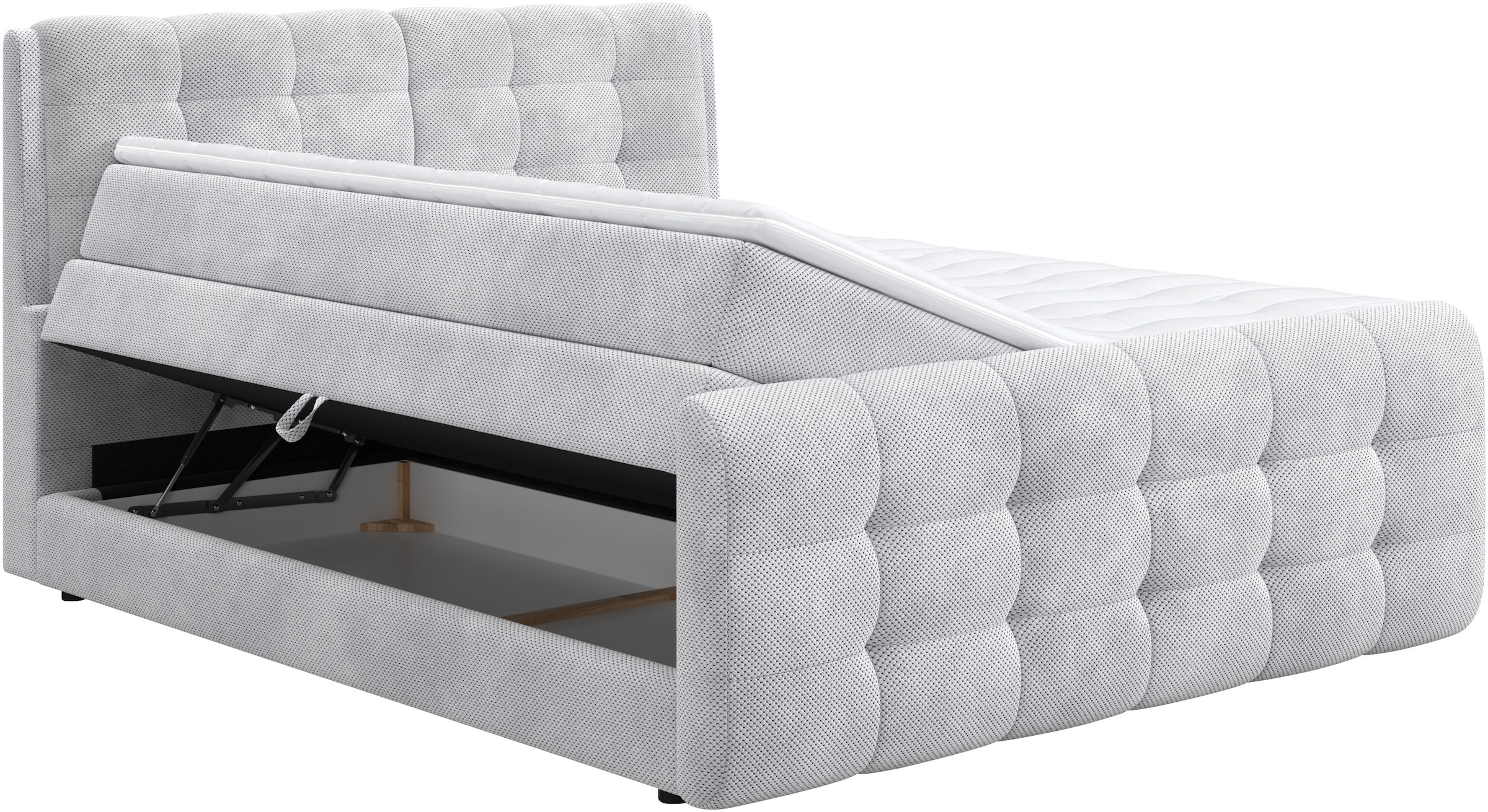 COTTA Boxspringbett »Fort mit Bettkasten, inkl. Topper«, erhältlich in verschiedenen Breiten (160cm, 180cm & 200cm)