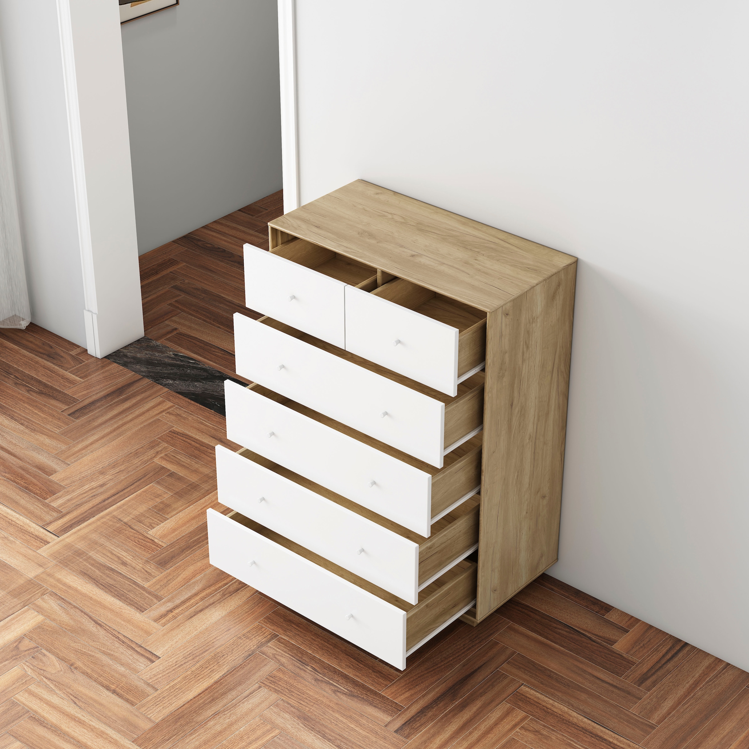 OTTO home Kommode »Blaire« kratzfeste Melaminoberfläche, ABS-Kanten und FSC-zertifiziertem Holz