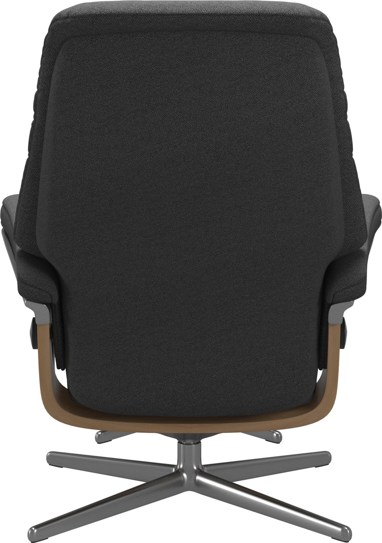 Stressless® Relaxsessel »Sunrise«, (Set, Relaxsessel mit Hocker), mit Hocker, mit Cross Base, Größe S, M & L, Holzakzent Eiche