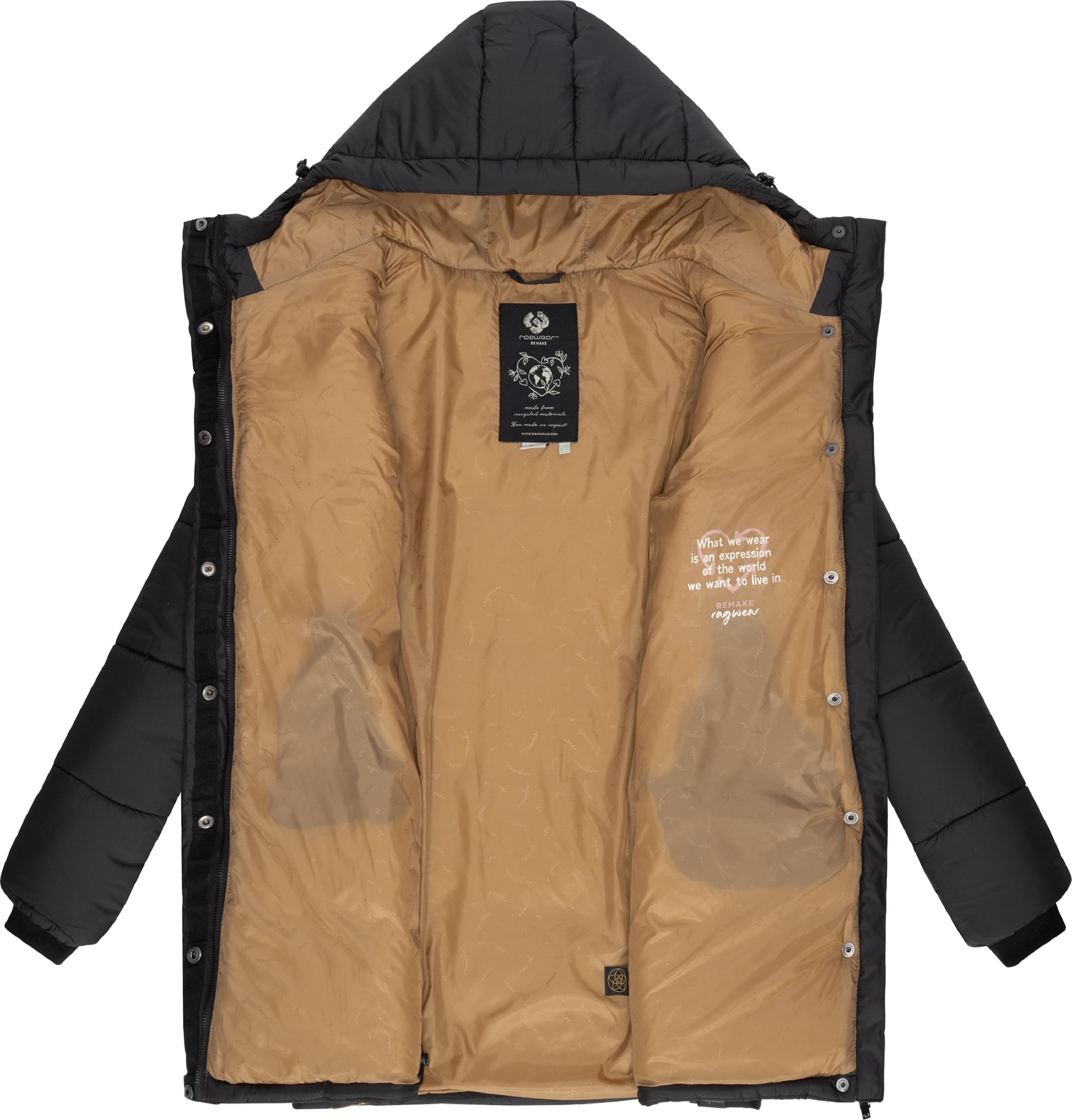 Ragwear Steppmantel »Steppmantel Relive Long Remake«