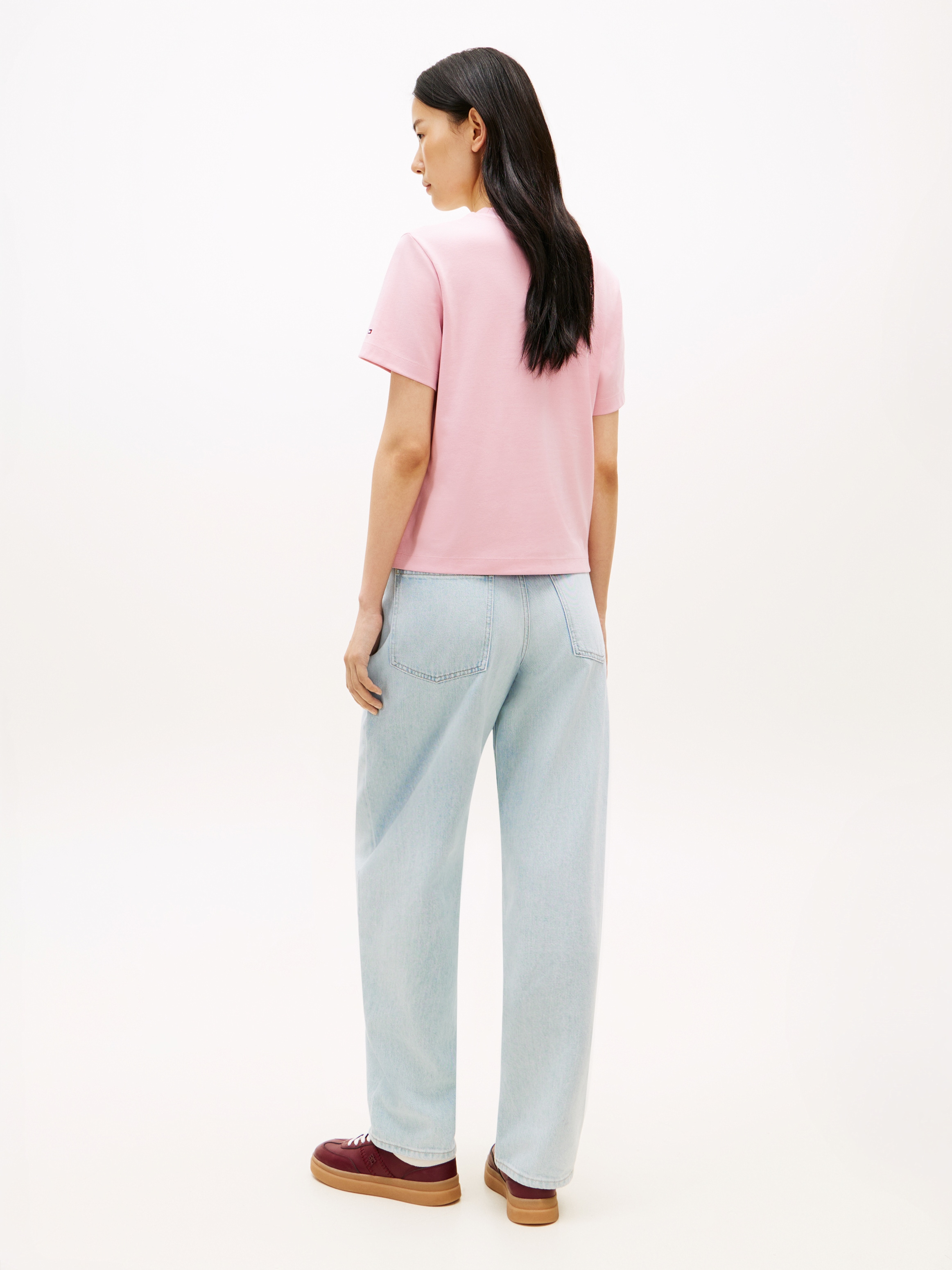 Tommy Hilfiger Kurzarmshirt »TILT GRAPHIC REG C-NK SS TEE« mit großem Logo-Print