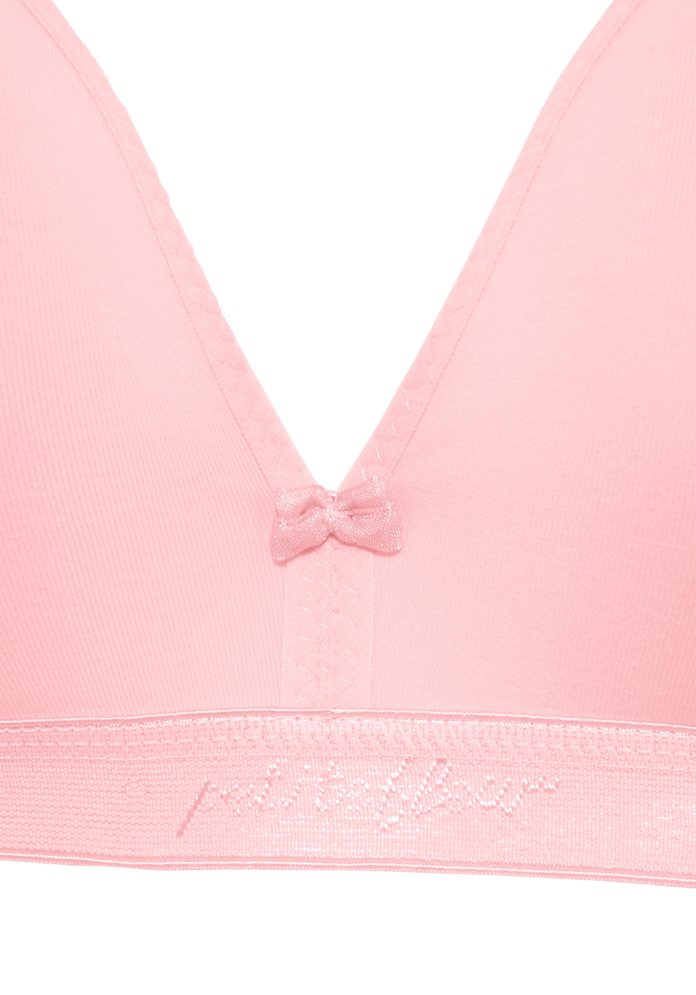 petite fleur Bralette-BH Packung, 3 Stück,  ohne Bügel im Triangel-Schnitt aus Baumwolle,