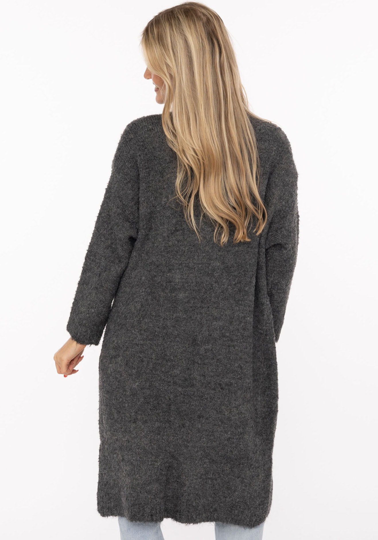 Zwillingsherz Strickjacke »"Kuschel"« mit Taschen und Wollanteil