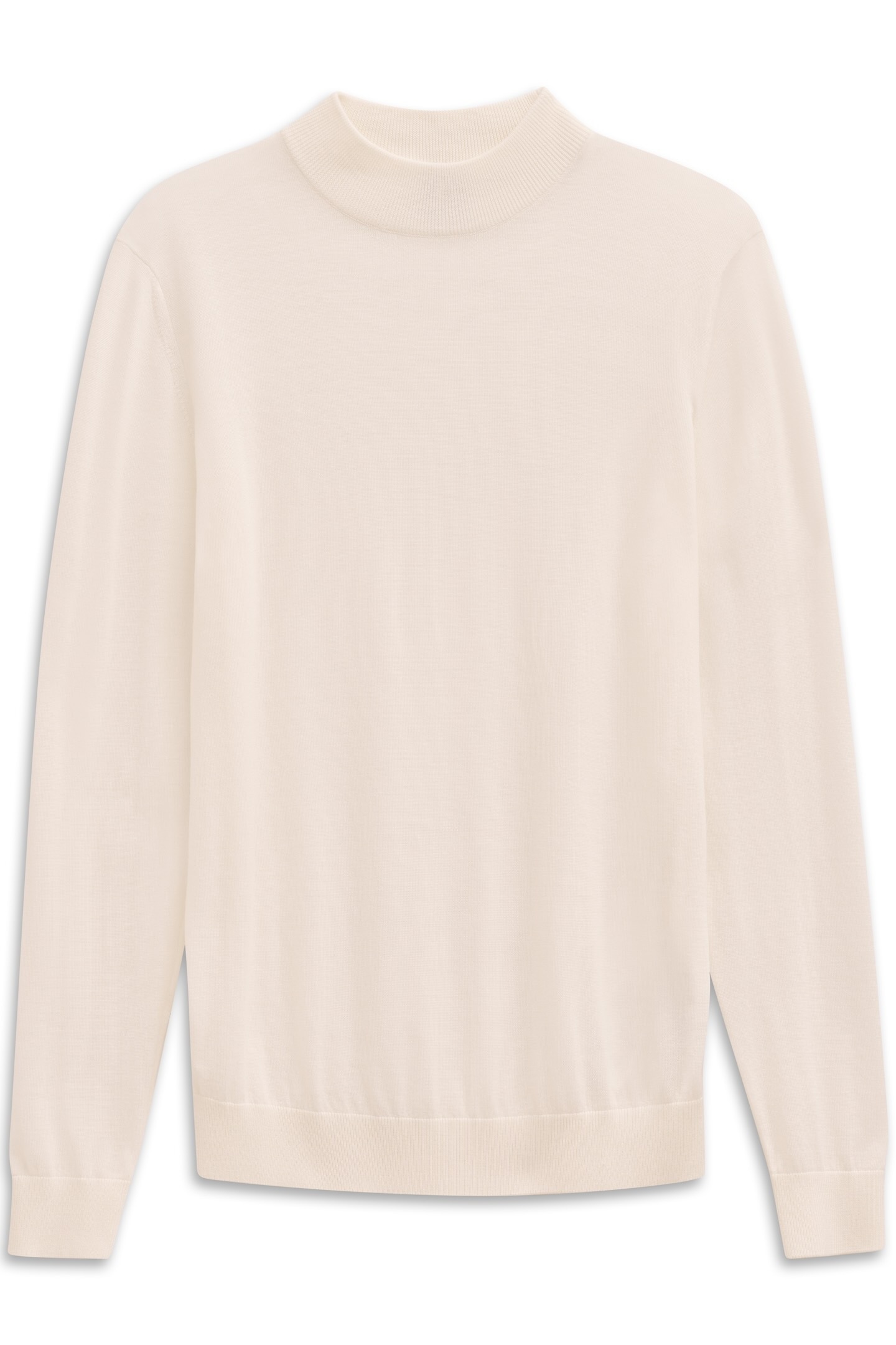 bugatti Rollkragenpullover »Regular Fit« aus Merino-Wolle-Seide-Mix