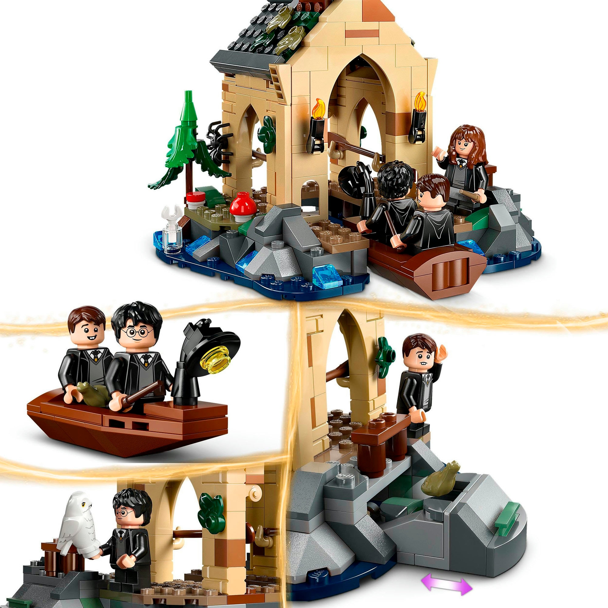 LEGO® Konstruktionsspielsteine »Bootshaus von Schloss Hogwarts™ (76426), LEGO® Harry Potter™«, (350 St.), Made in Europe