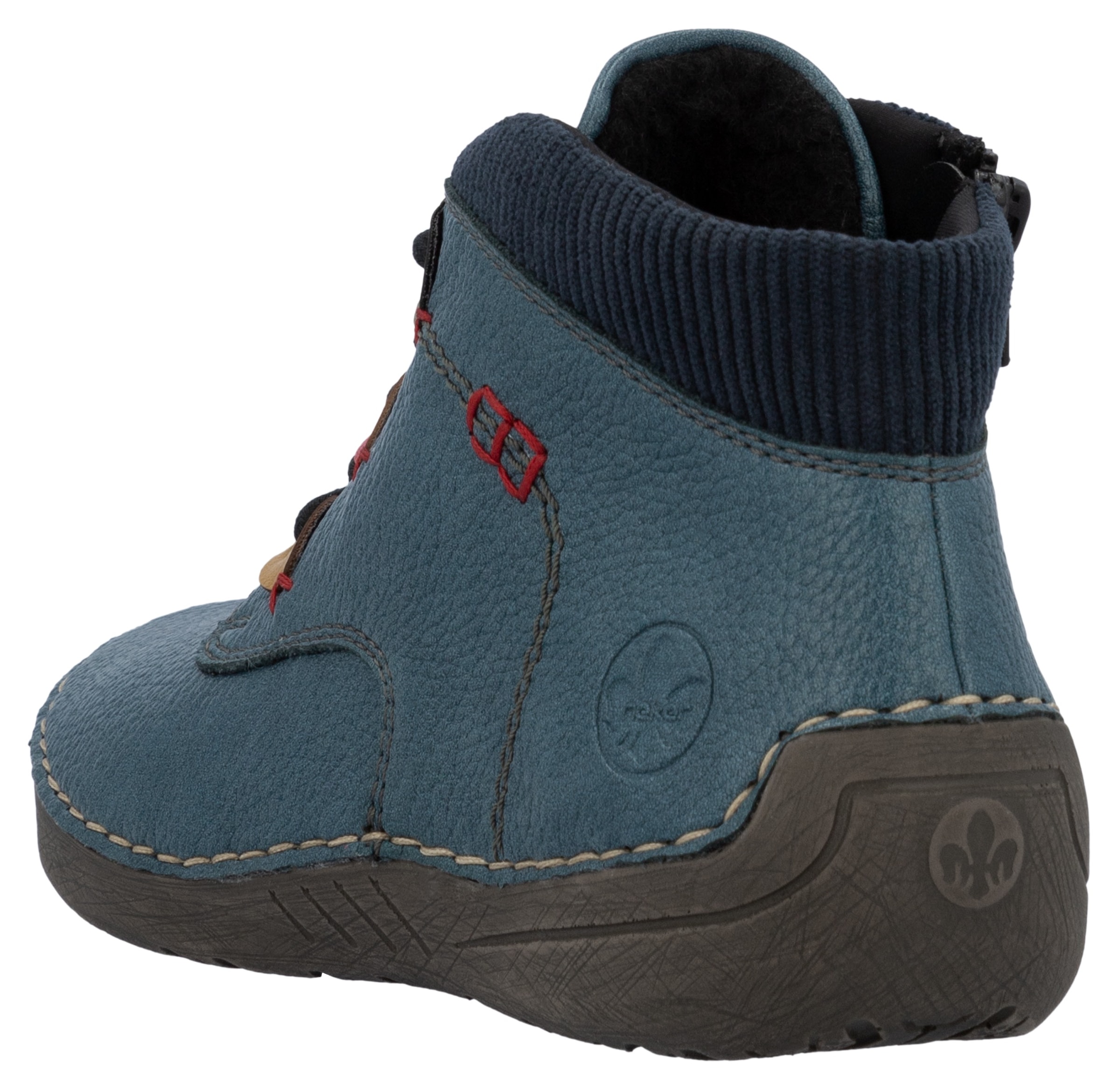 Rieker Schnürboots, Stiefelette, Casualboots, High Top Sneaker mit Innenreißverschluss