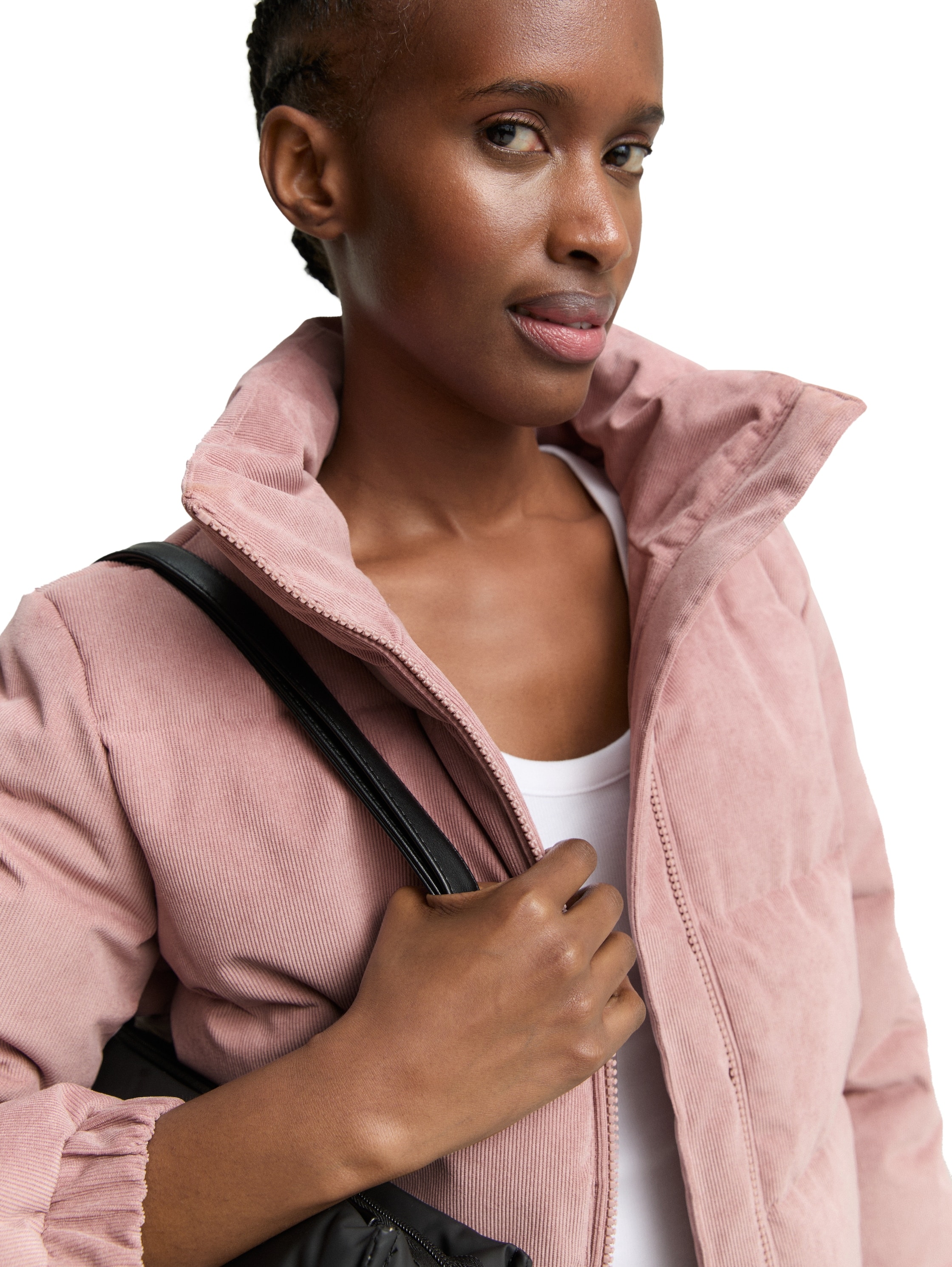 TOM TAILOR Denim Steppjacke, mit Stehkragen