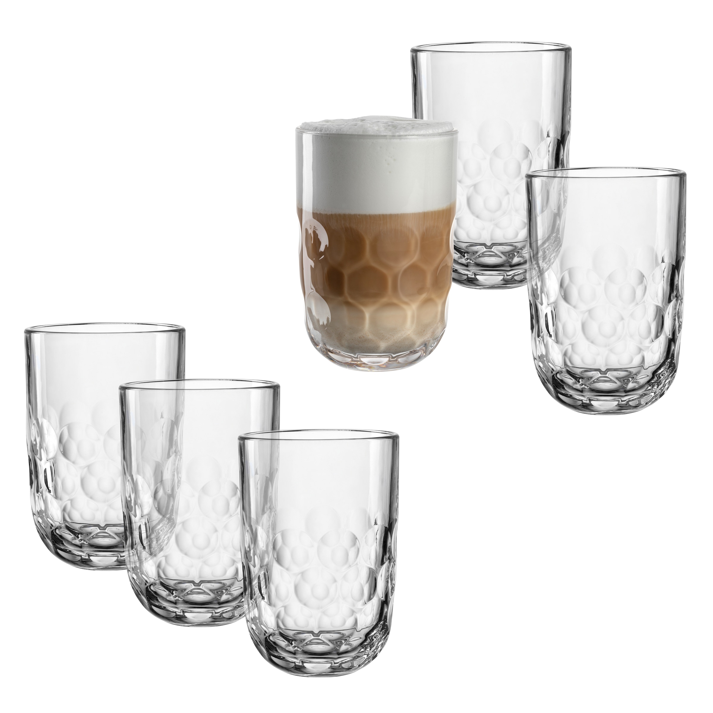 Leonardo Latte Macchiato Gläser (1) Gocce 390 ml 6er Set