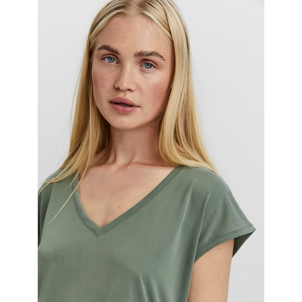 Vero Moda V-Shirt »VMFILLI SS V-NECK TEE GA NOOS«