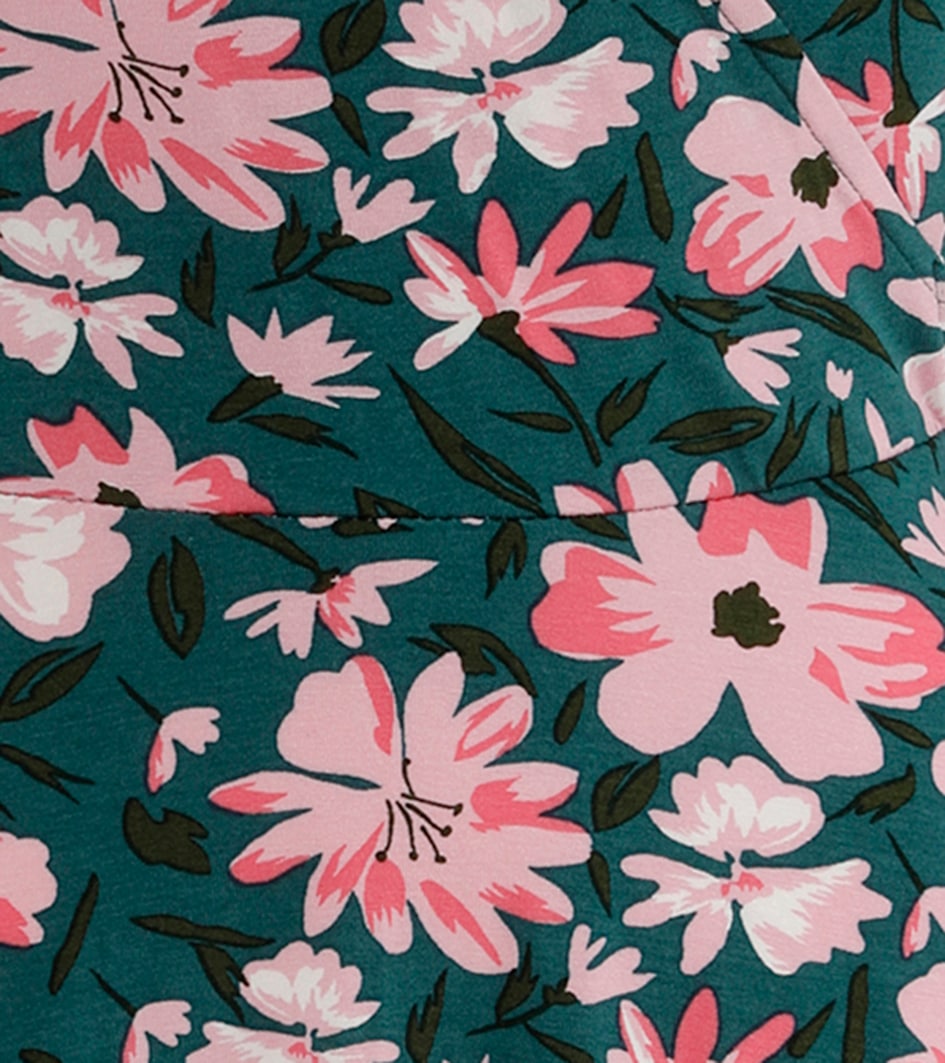 Aniston CASUAL Sommerkleid, mit malerischen Blumendruck - jedes Teil ein Unikat
