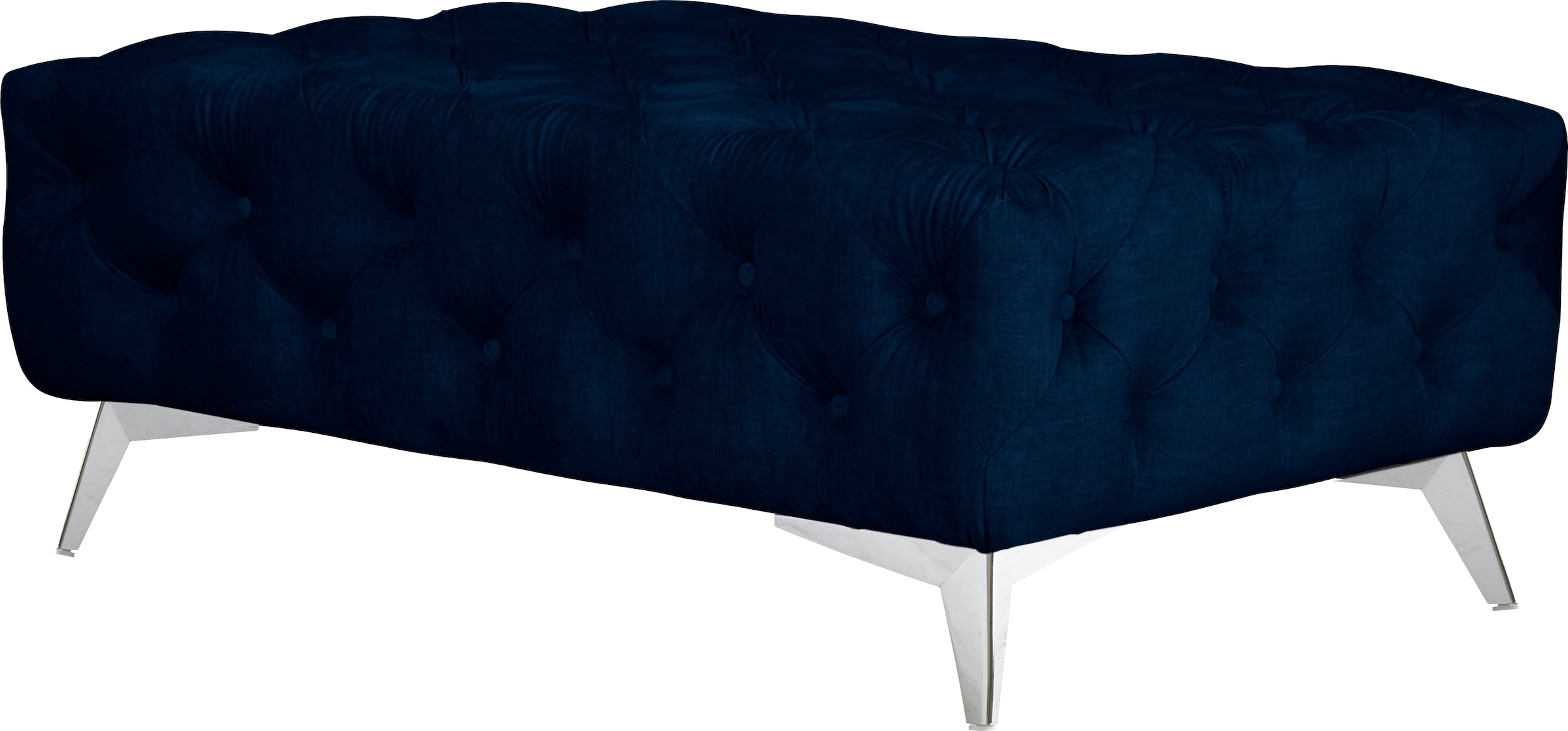 Leonique Polsterhocker »Glynis«, aufwändige Knopfheftung, moderne Chesterfield Optik, Fußfarbe wählbar