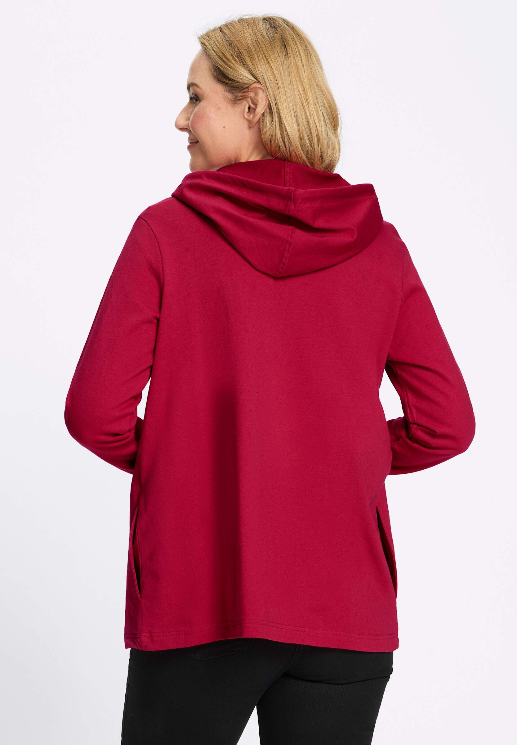 Sieh an! Shirtjacke »Sweatjacke Sweatjacke mit Kapuze«
