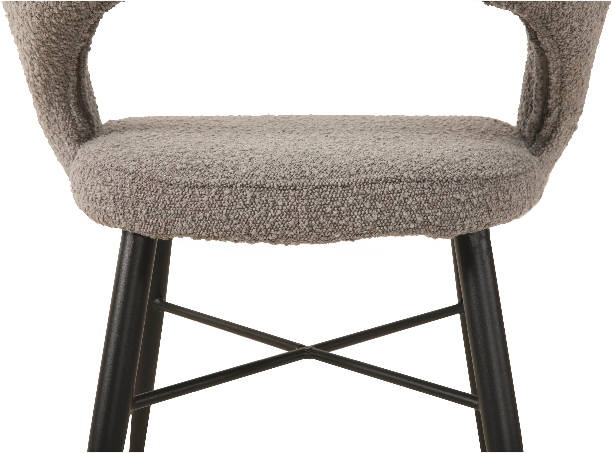 OMG Design Esszimmerstuhl »Marley«, (Set), 1 St., Stoff, mit modernem Cut-Out, Bouclé Bezug