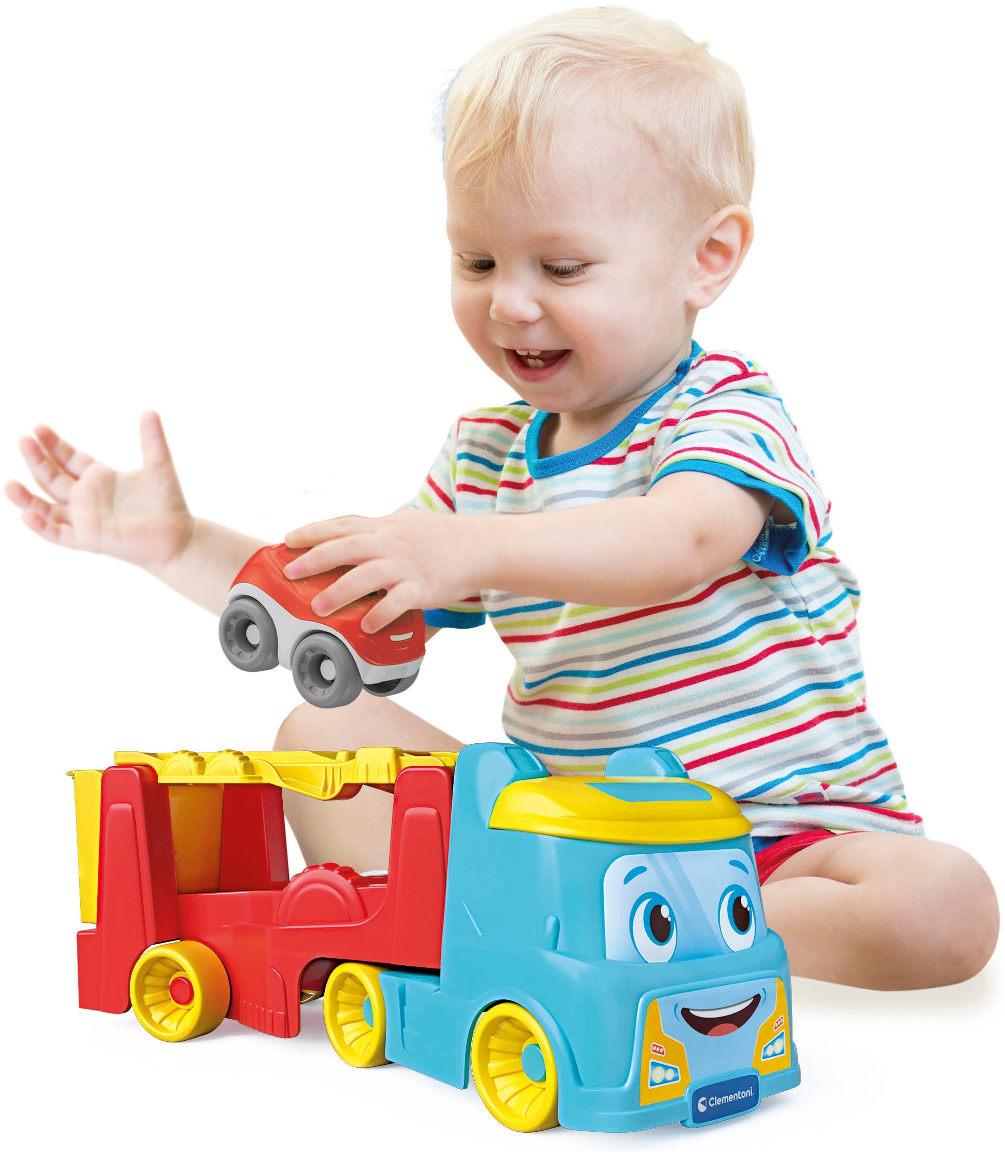 Clementoni® Lernspielzeug »Baby Clementoni, Lustiger Autotransporter«, Made in Europe