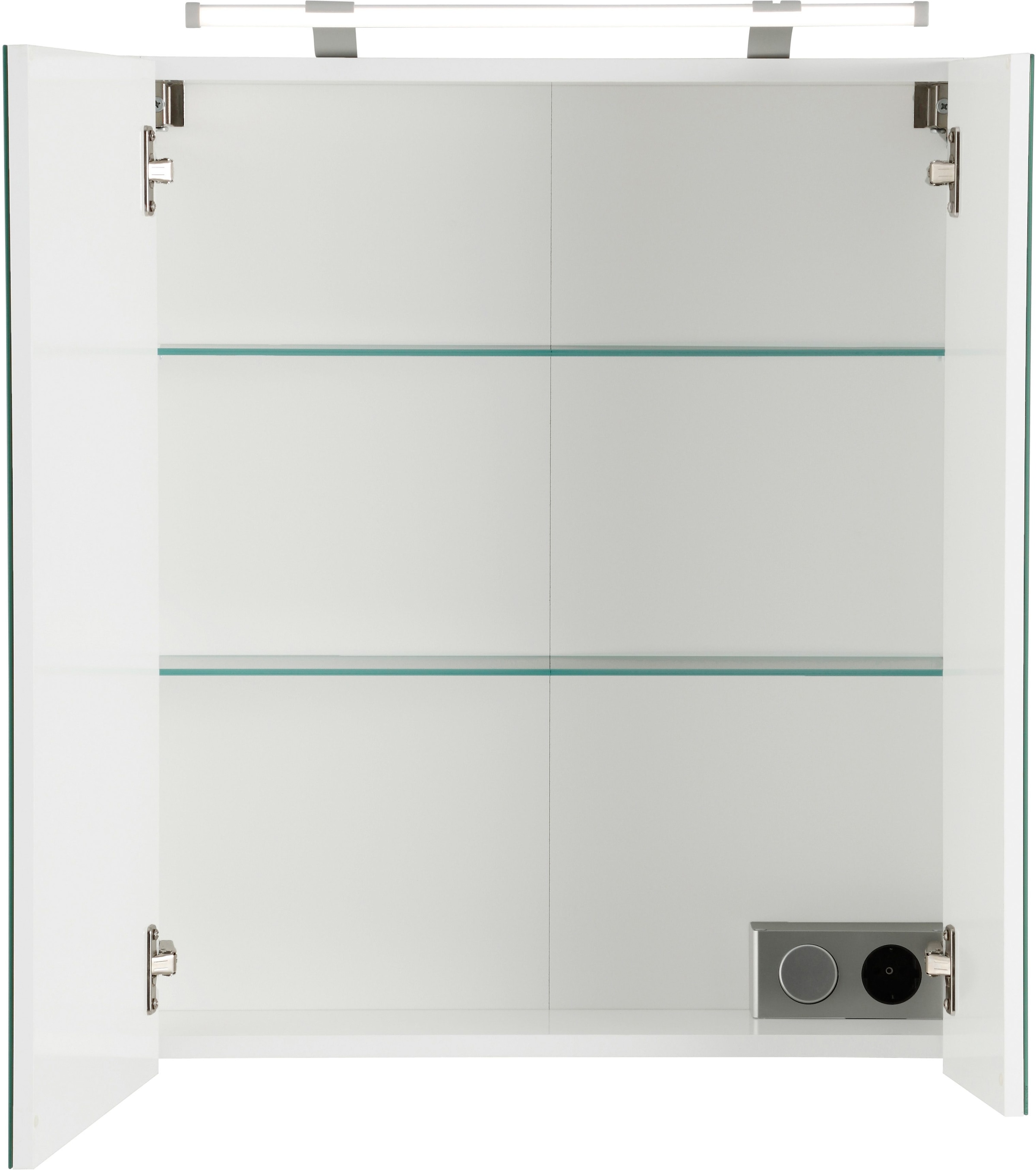 Spiegelschrank mit XXL Jahren 60 Schildmeyer Breite Garantie 2-türig, cm, »Dorina«, LED-Beleuchtung, kaufen 3 online | Schalter-/Steckdosenbox
