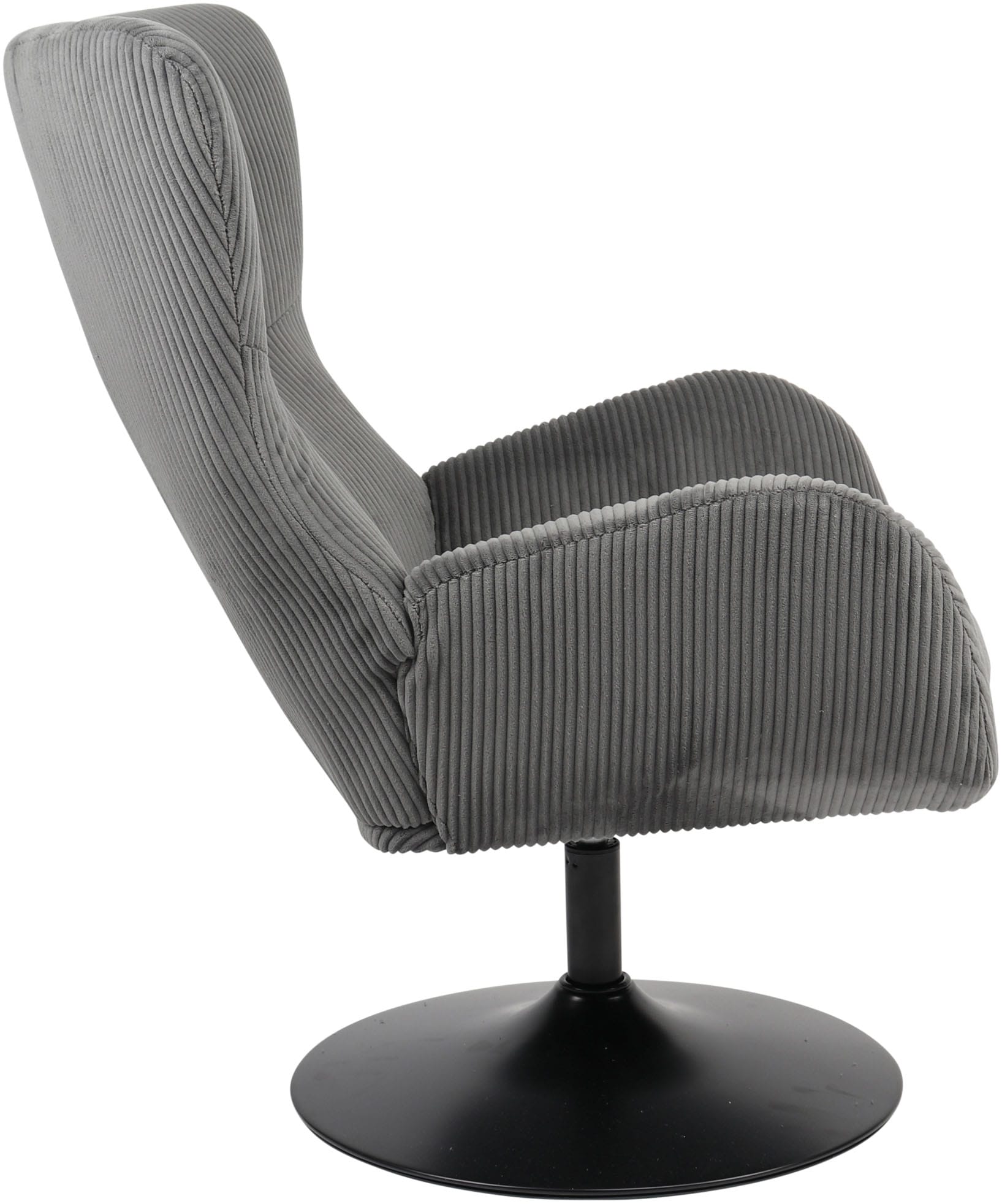 HELA Loungesessel »SAMOS«, (1 St.), Sessel;drehbar;Trompetengestell;Microfaser Breitcord;Armlehnen